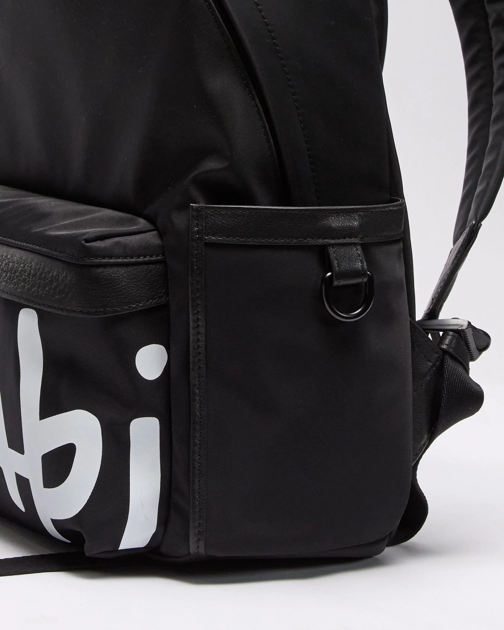 1999 NYLON LEATHER BACKPACK BLACK - Image 5