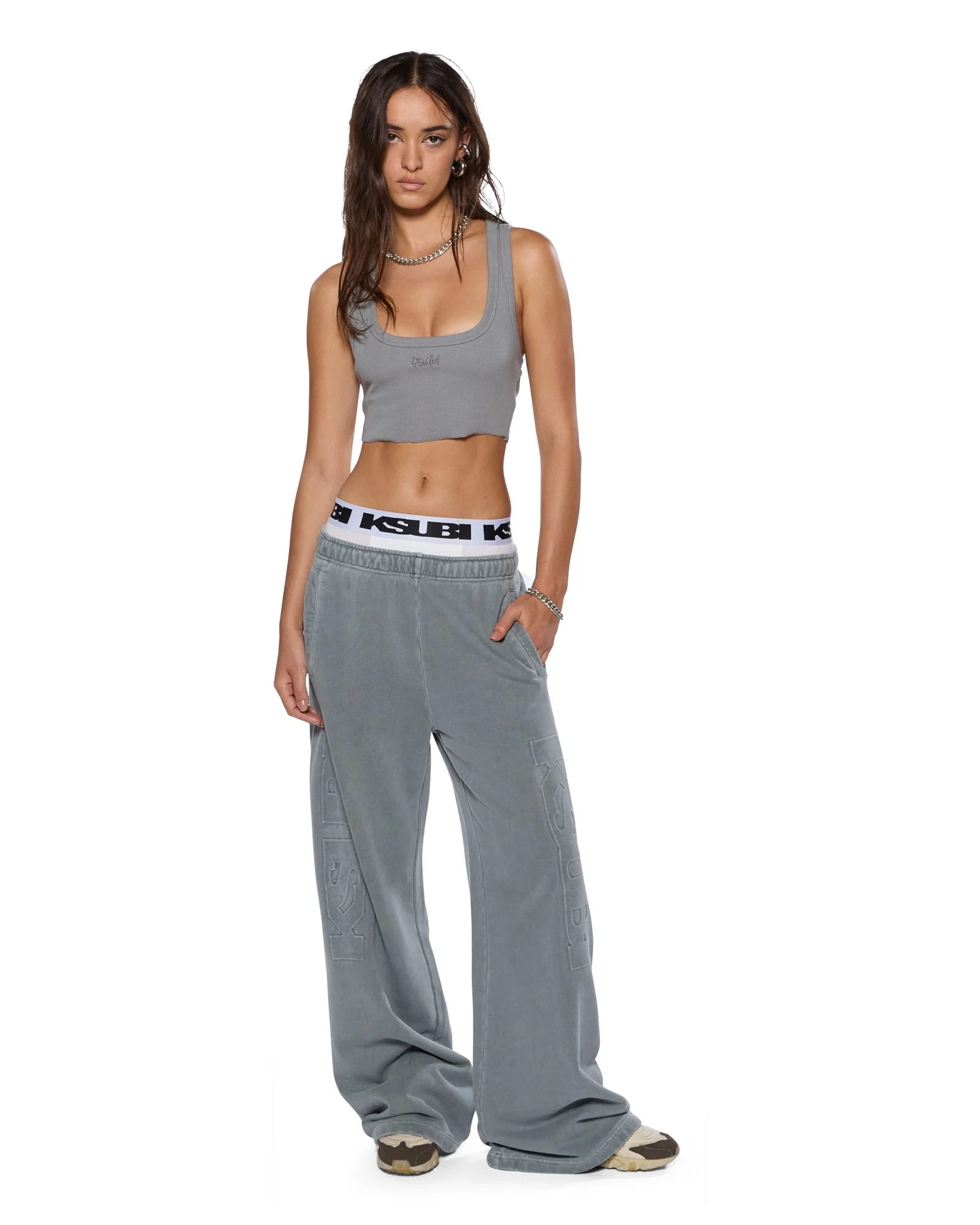 1999 ORIGIN CROP TANK NIGHTOWL GREY - Image 3