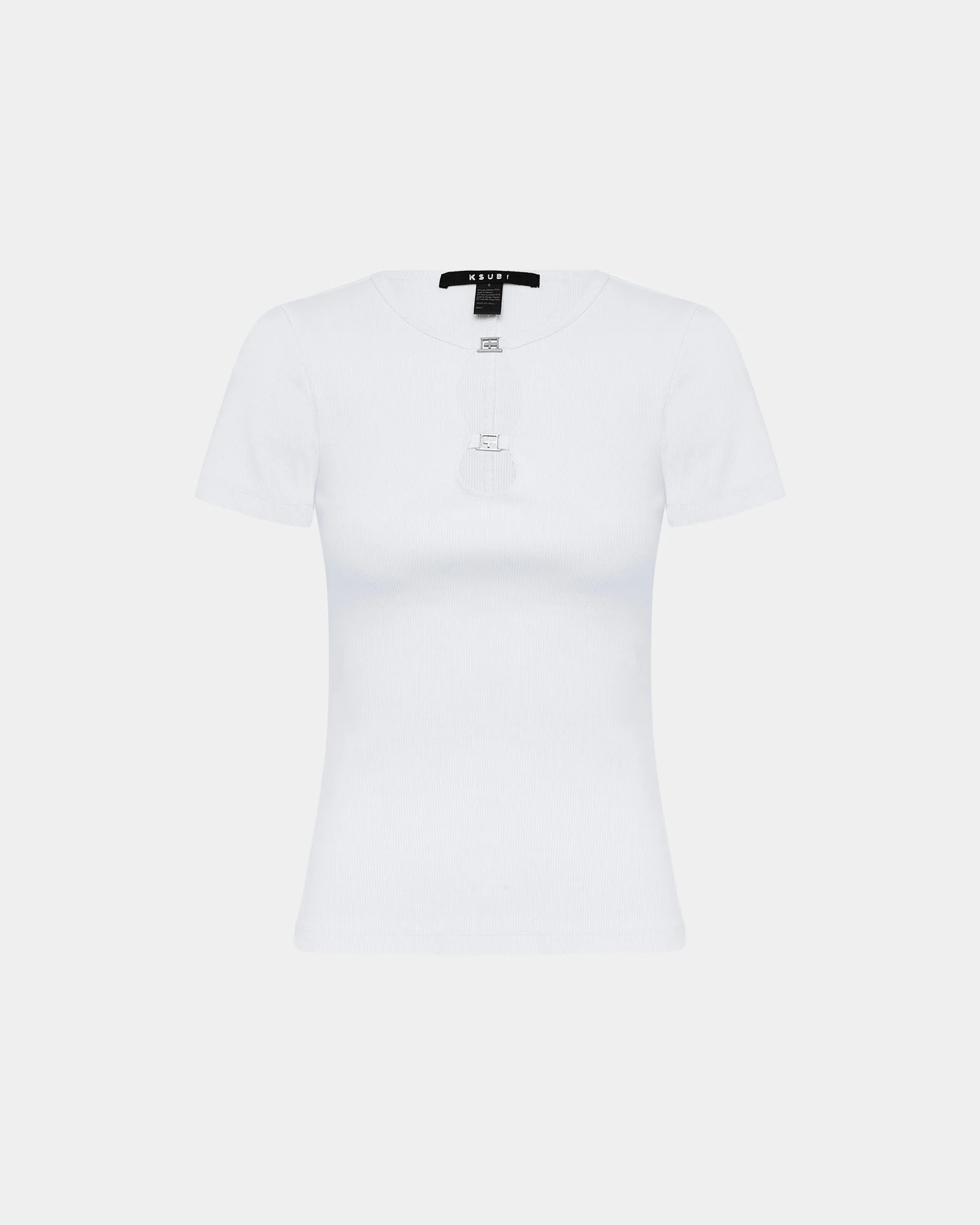 2 CHARM SS TEE WHITE - Image 5