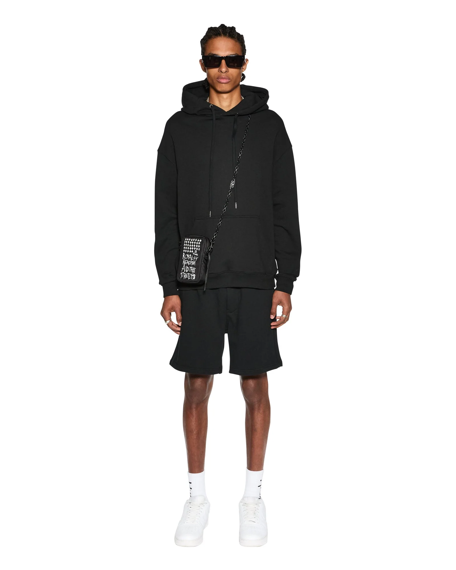 4 X 4 BIGGIE HOODIE JET BLACK - Image 3