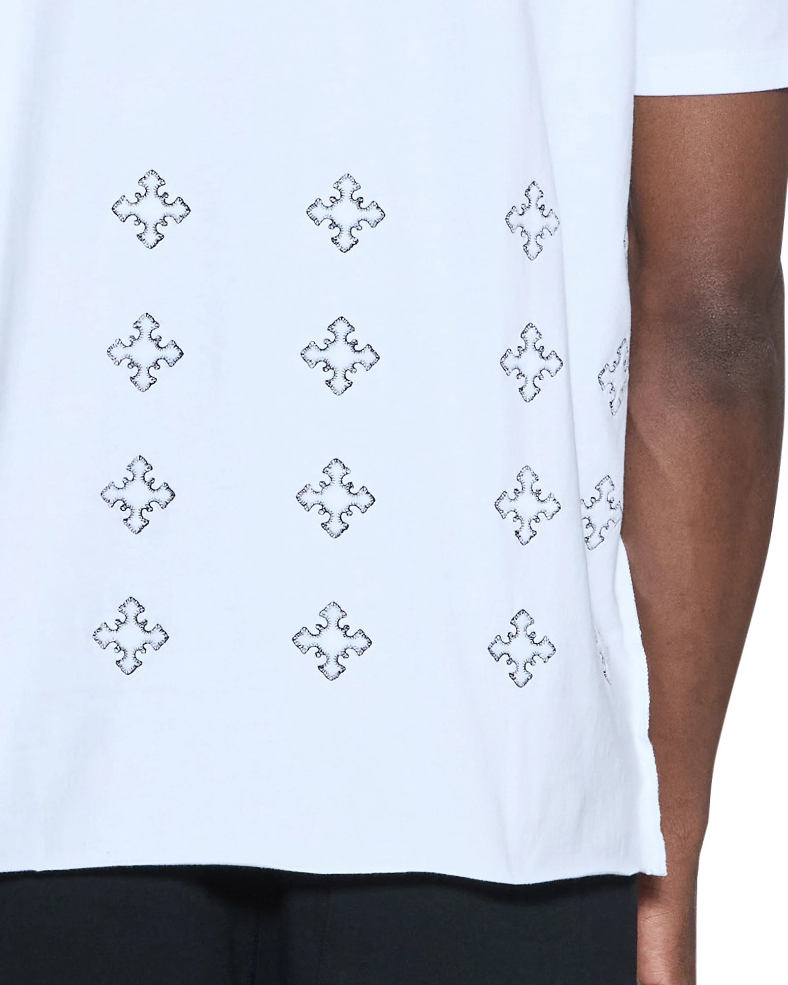 4X4 PAISE BIGGIE SS TEE WHITE BLACK - Image 4