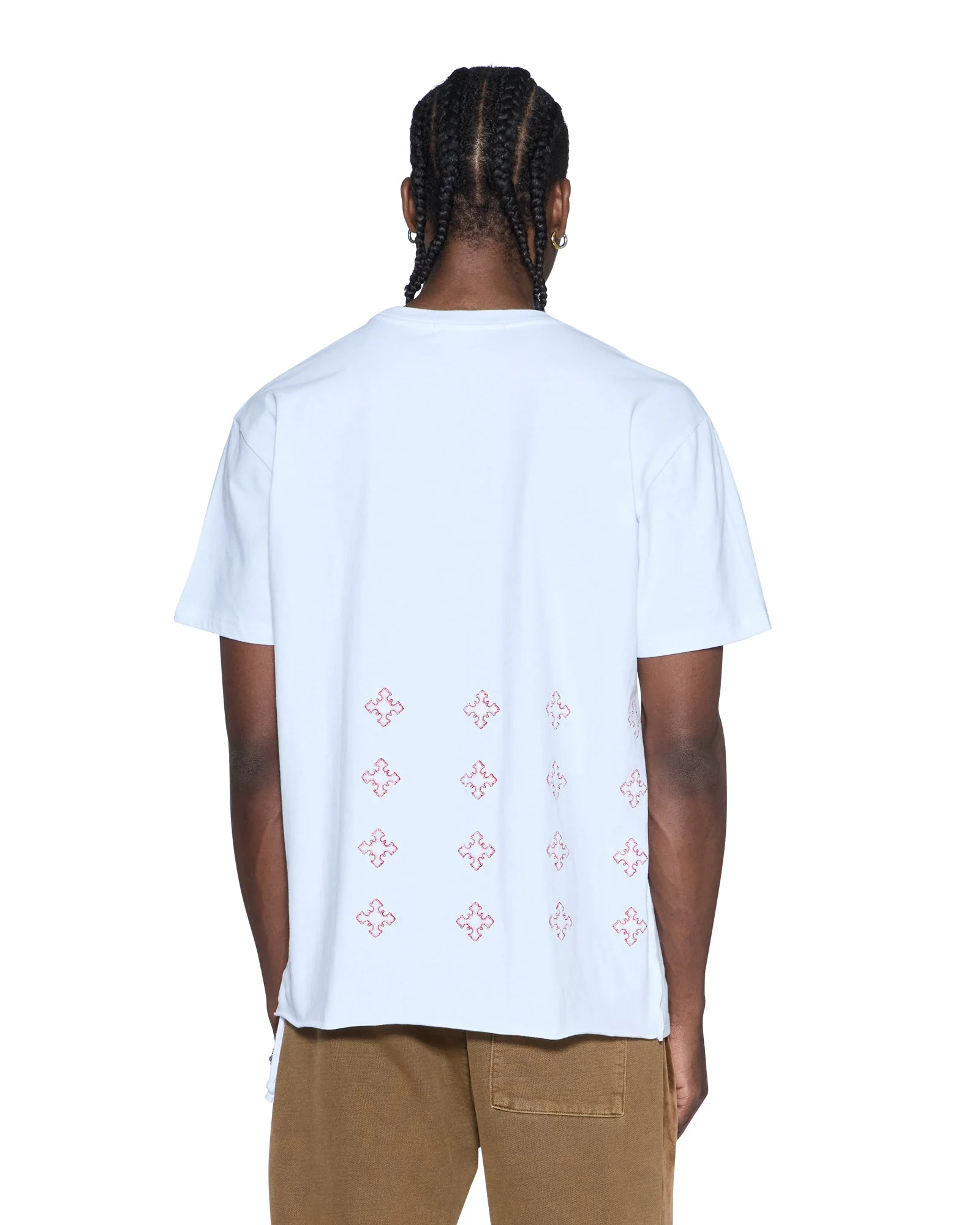 4X4 PAISE BIGGIE SS TEE WHITE RED