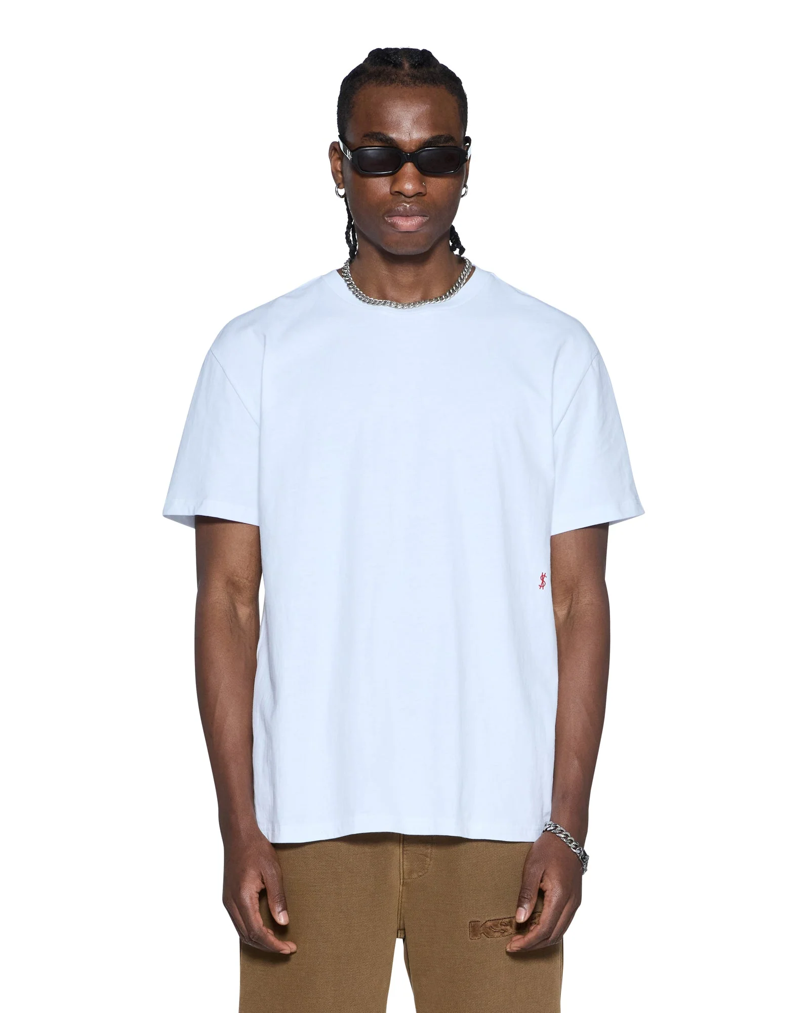 4X4 PAISE BIGGIE SS TEE WHITE RED - Image 3