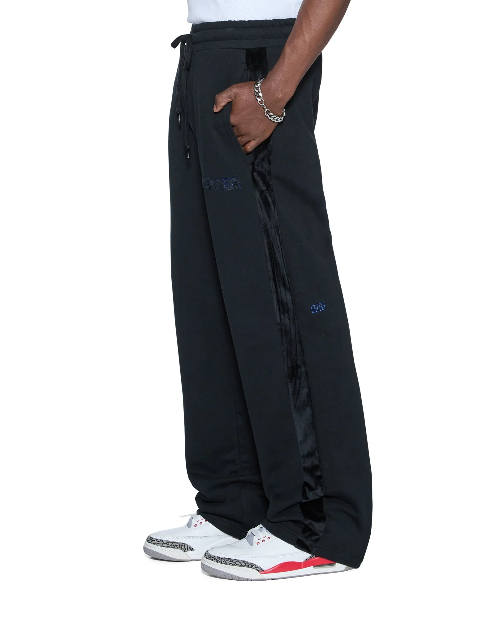 4X4 LUXE SYNTHESIS TRAK PANT COBALT BLACK