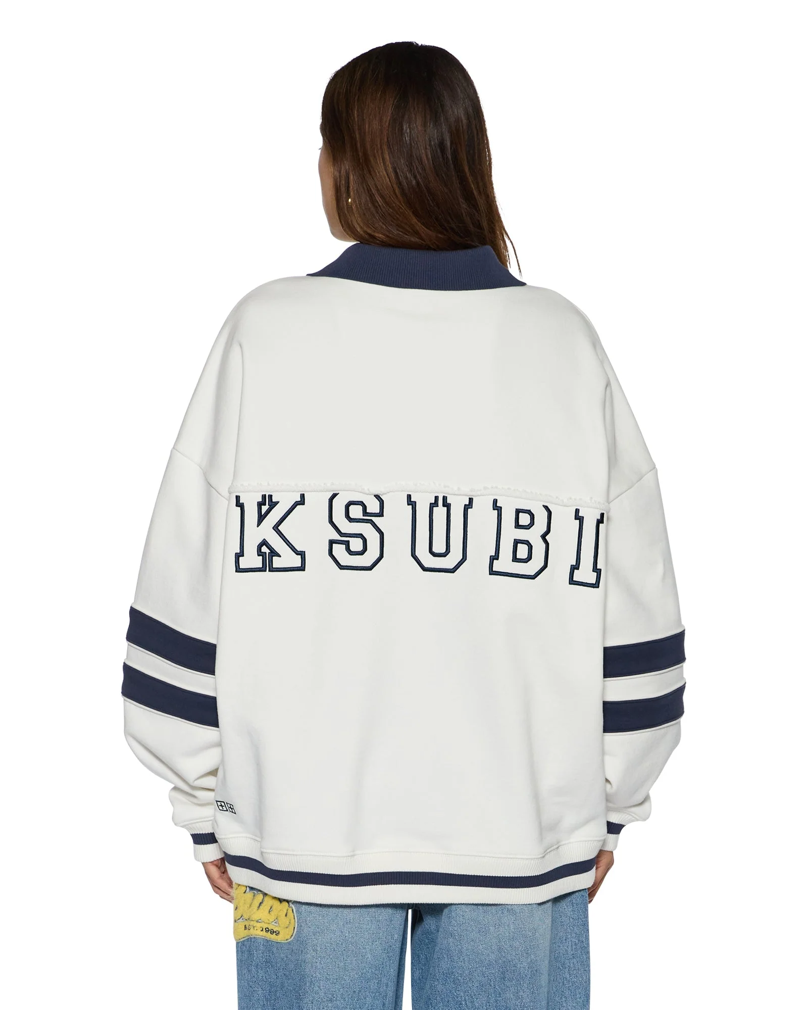 99 BOYFRIEND POLO SWEATSHIRT VINTAGE WHITE - Image 2