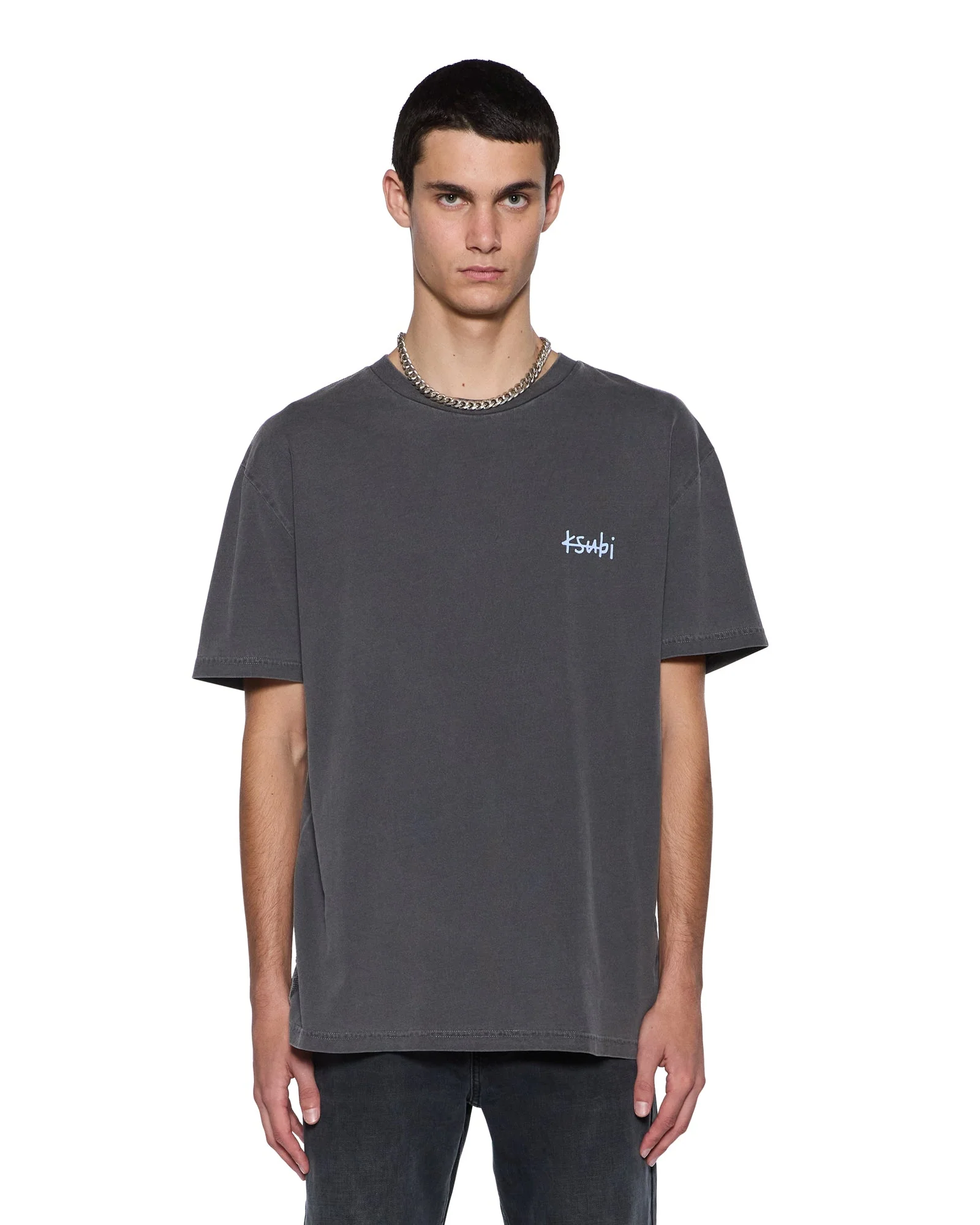 ALL DAY BIGGIE SS TEE CHARCOAL - Image 2