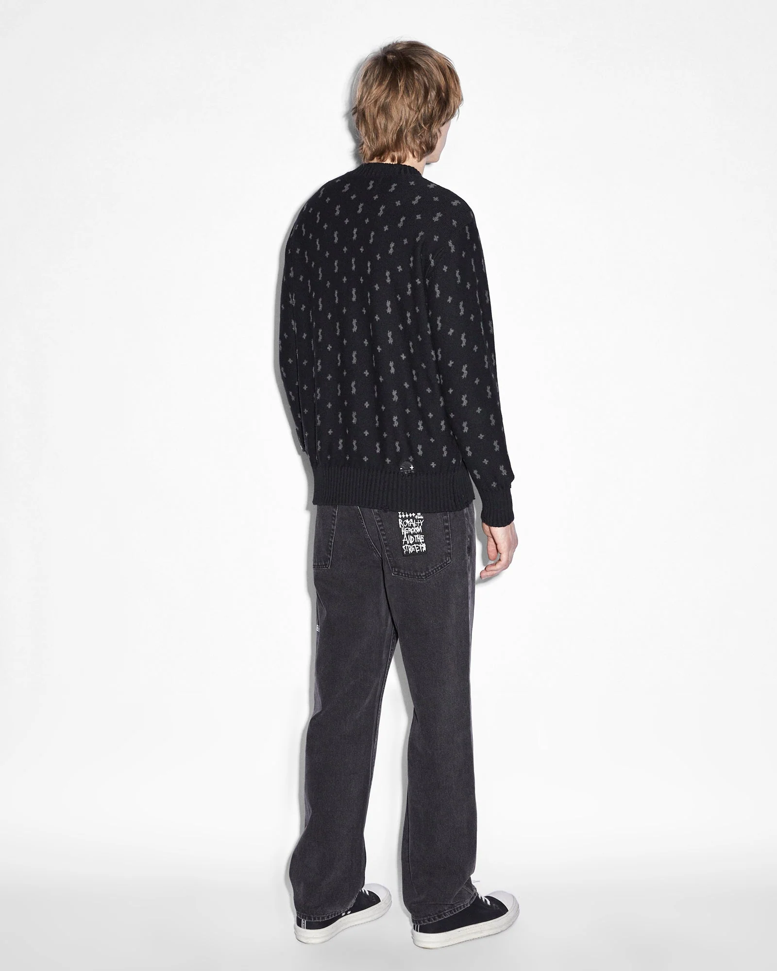 ALLSTAR KNIT CREW BLACK - Image 4