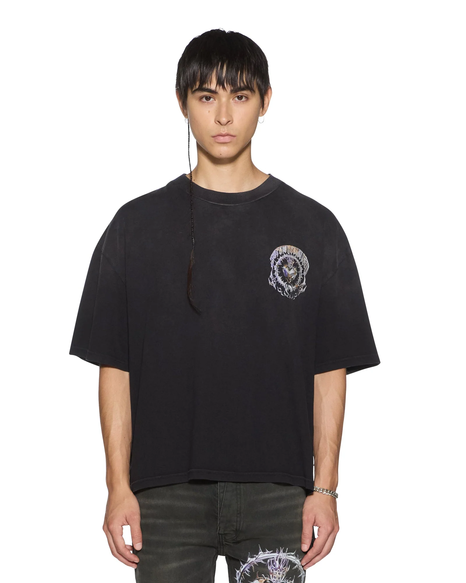 ANGUISH HALEN SS TEE JET BLACK - Image 2