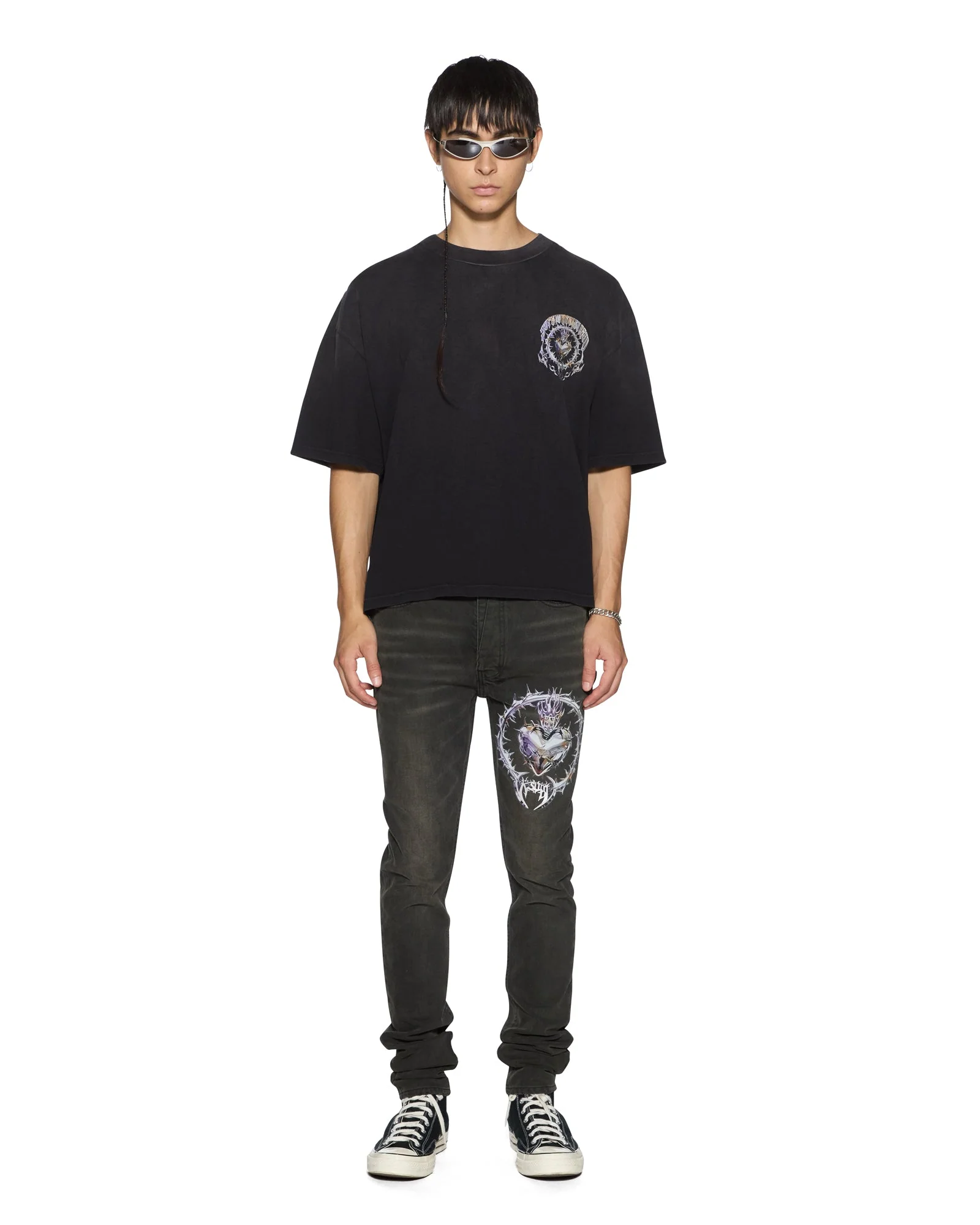 ANGUISH HALEN SS TEE JET BLACK - Image 3