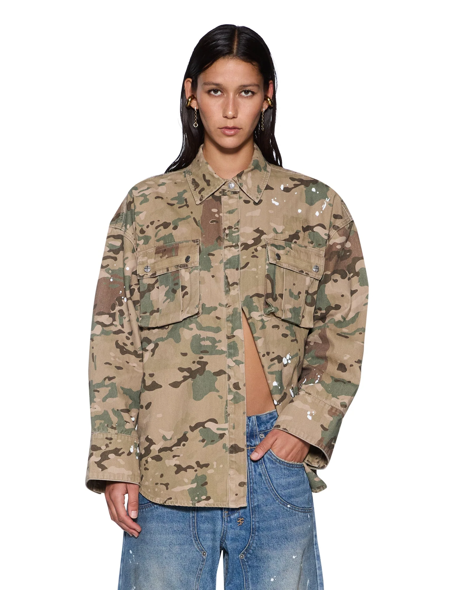 ASTRA CARGO LS SHIRT WOODLAND CAMO - Image 3