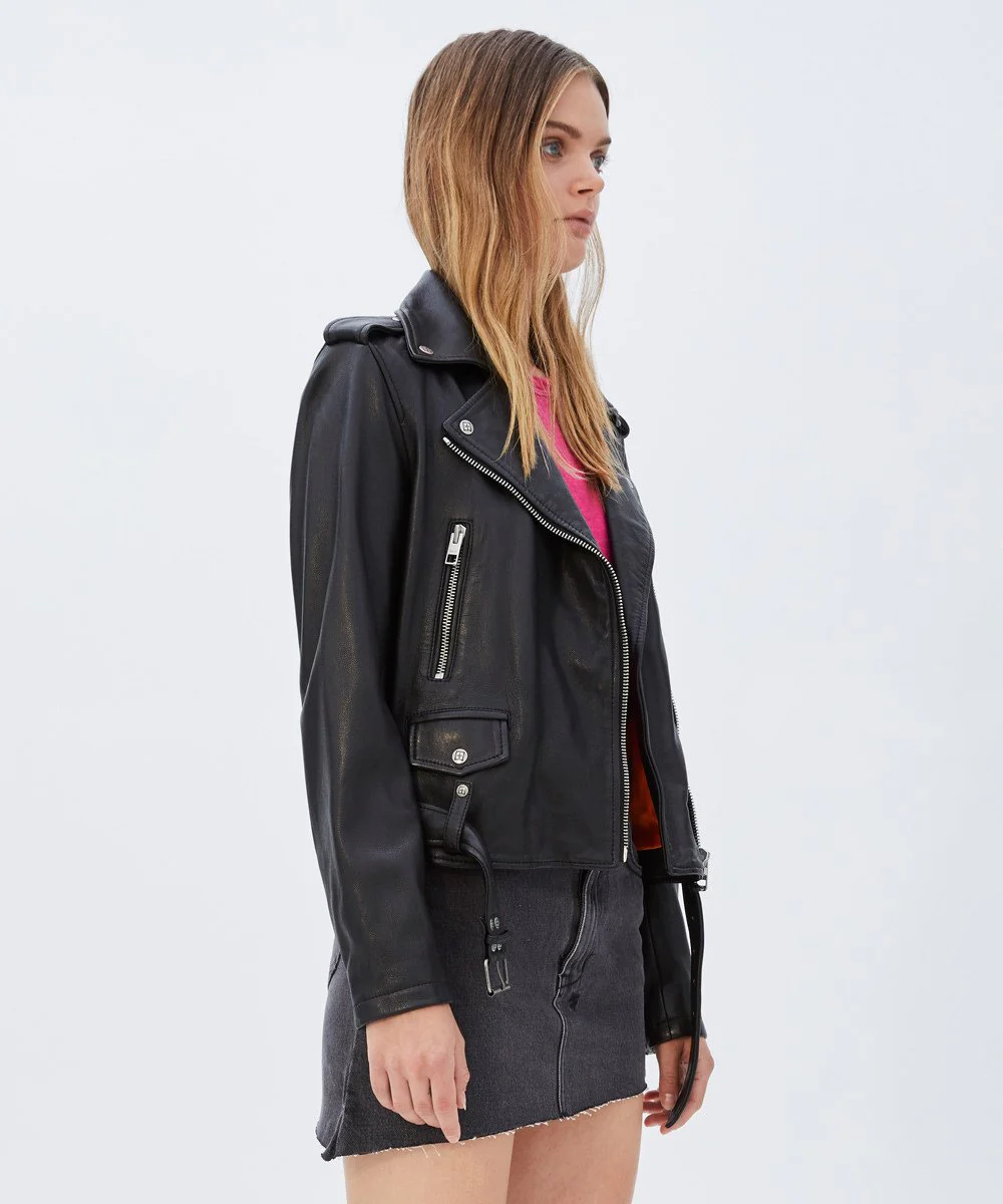 BAD COMPANY BIKER BLACK LEATHER - Image 4