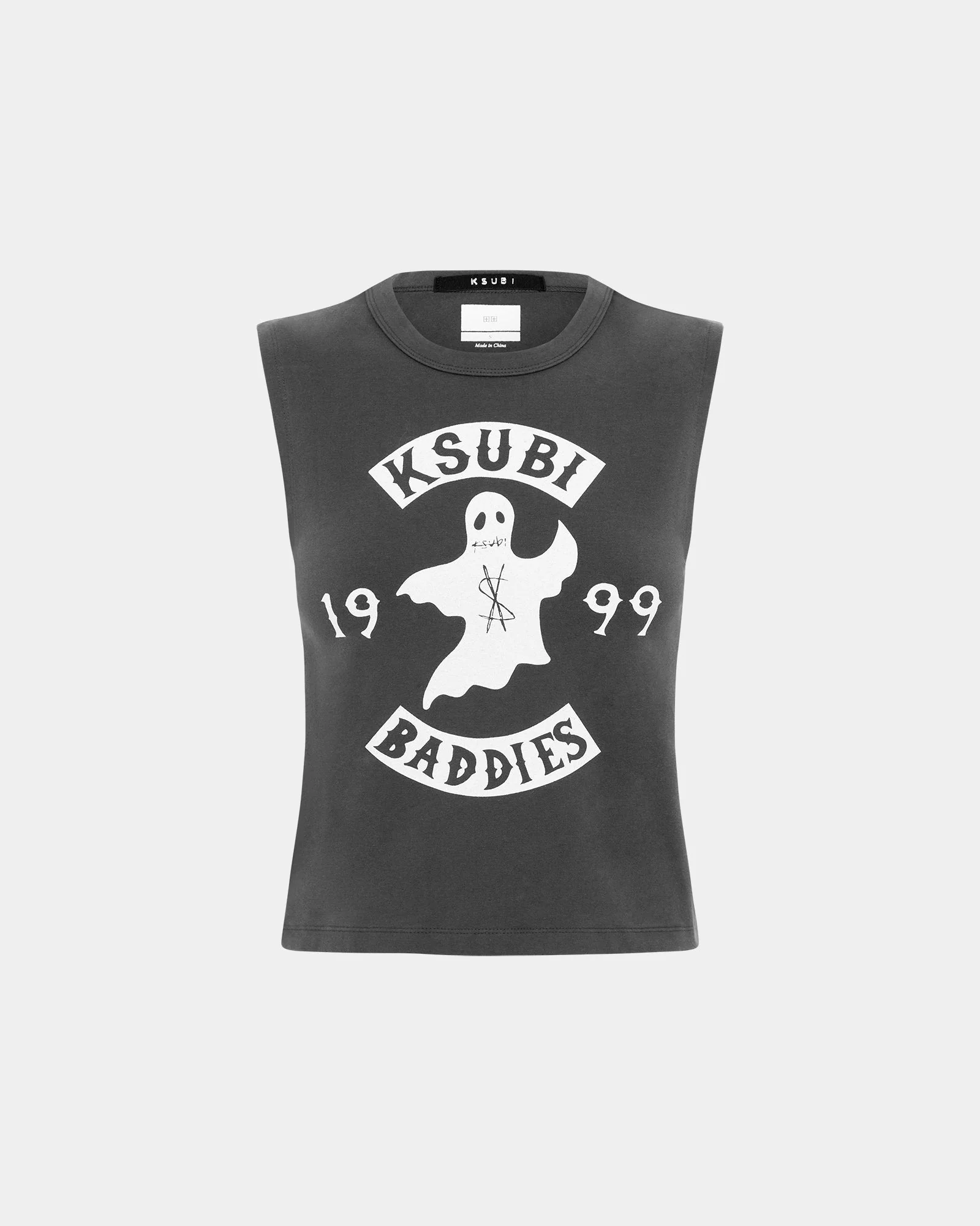 BADDIES BABY TANK CHARCOAL - Image 5