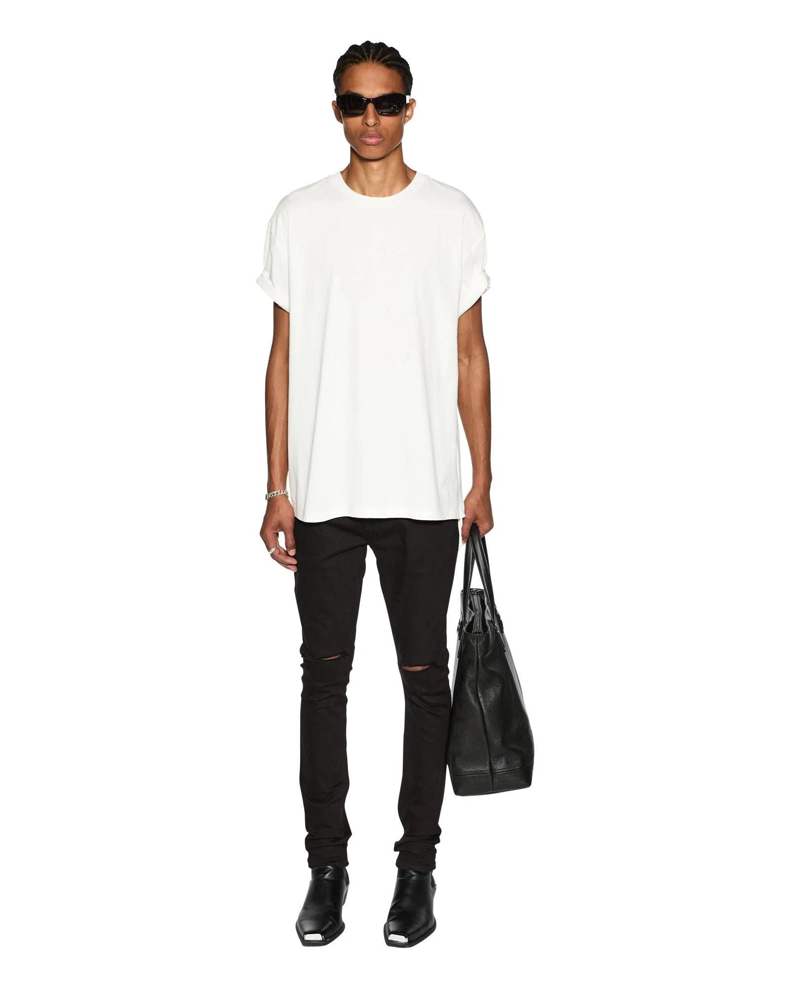 BIGGIE SS TEE WORN IN WHITE - Image 2