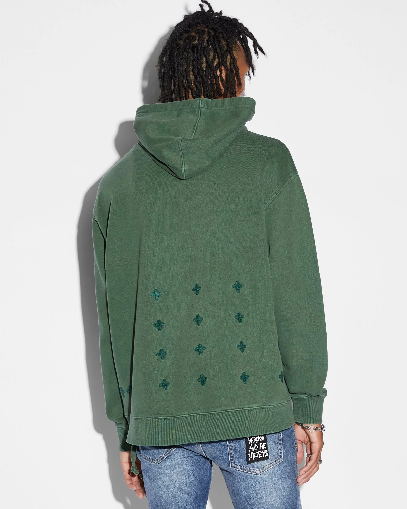 BLOCKED BIGGIE HOODIE EMERALD - Image 2