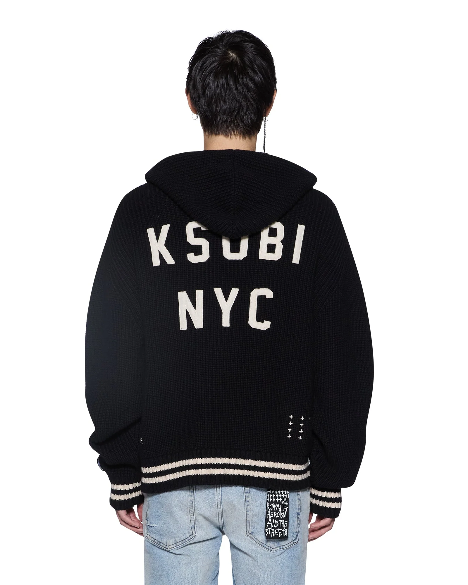 BOXER ZIP KNIT HOODIE MIDNIGHT