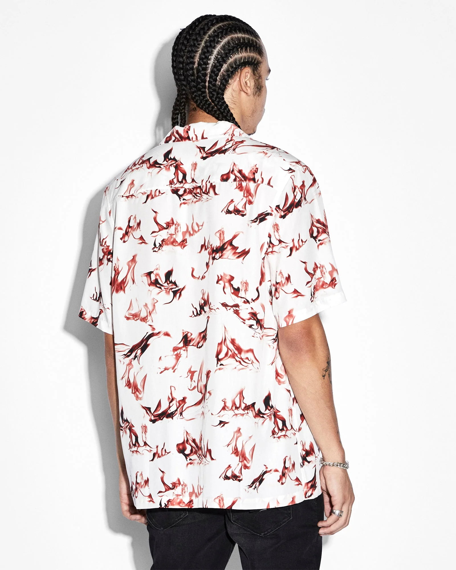 BURNT RESORT SS SHIRT WHITE - Image 3