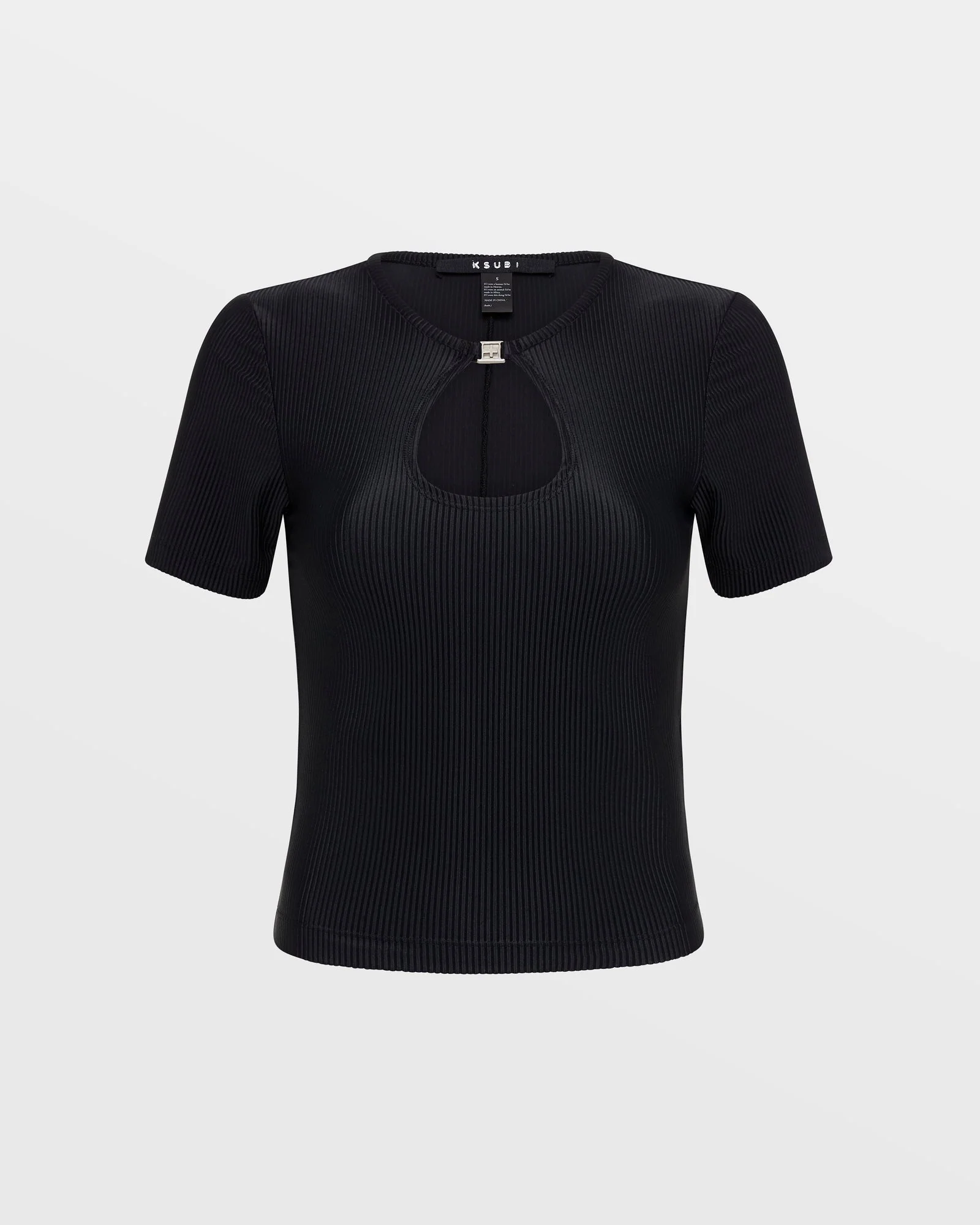 CHARMED KEYHOLE TEE BLACK - Image 5