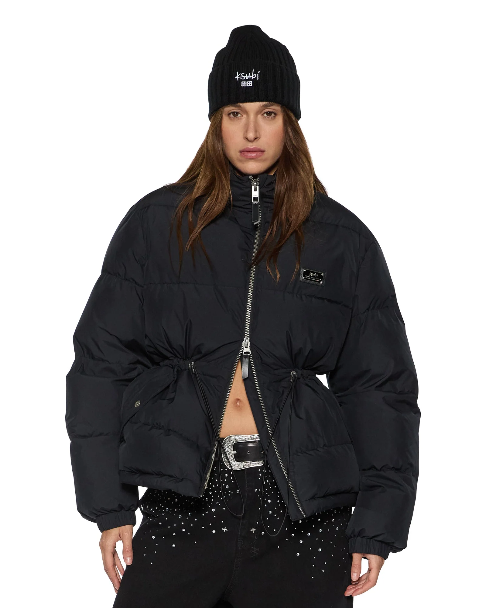 CINCHED PUFFER BLACK - Image 4