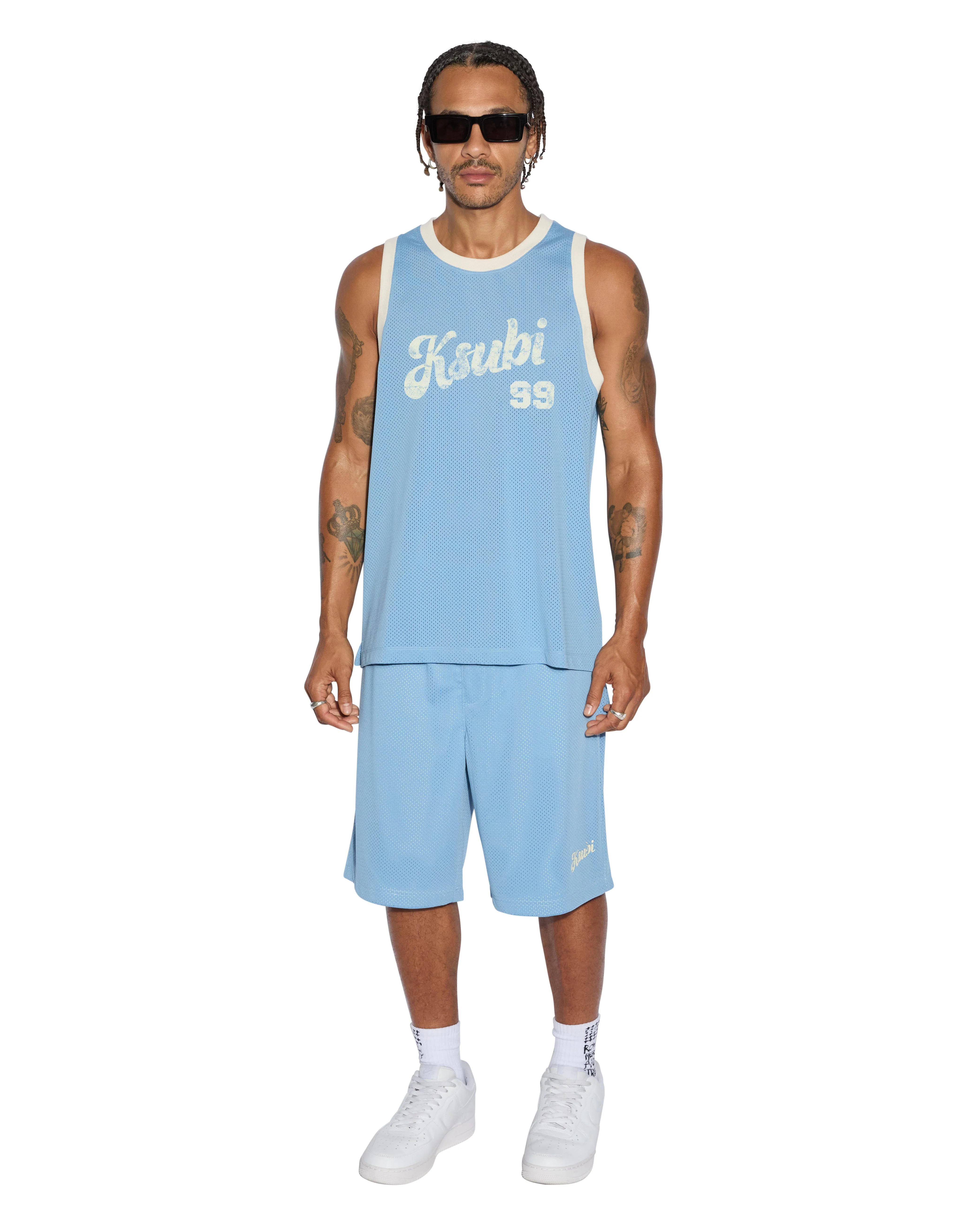 CLUBHOUSE PICK UP SINGLET BLUE - Image 3