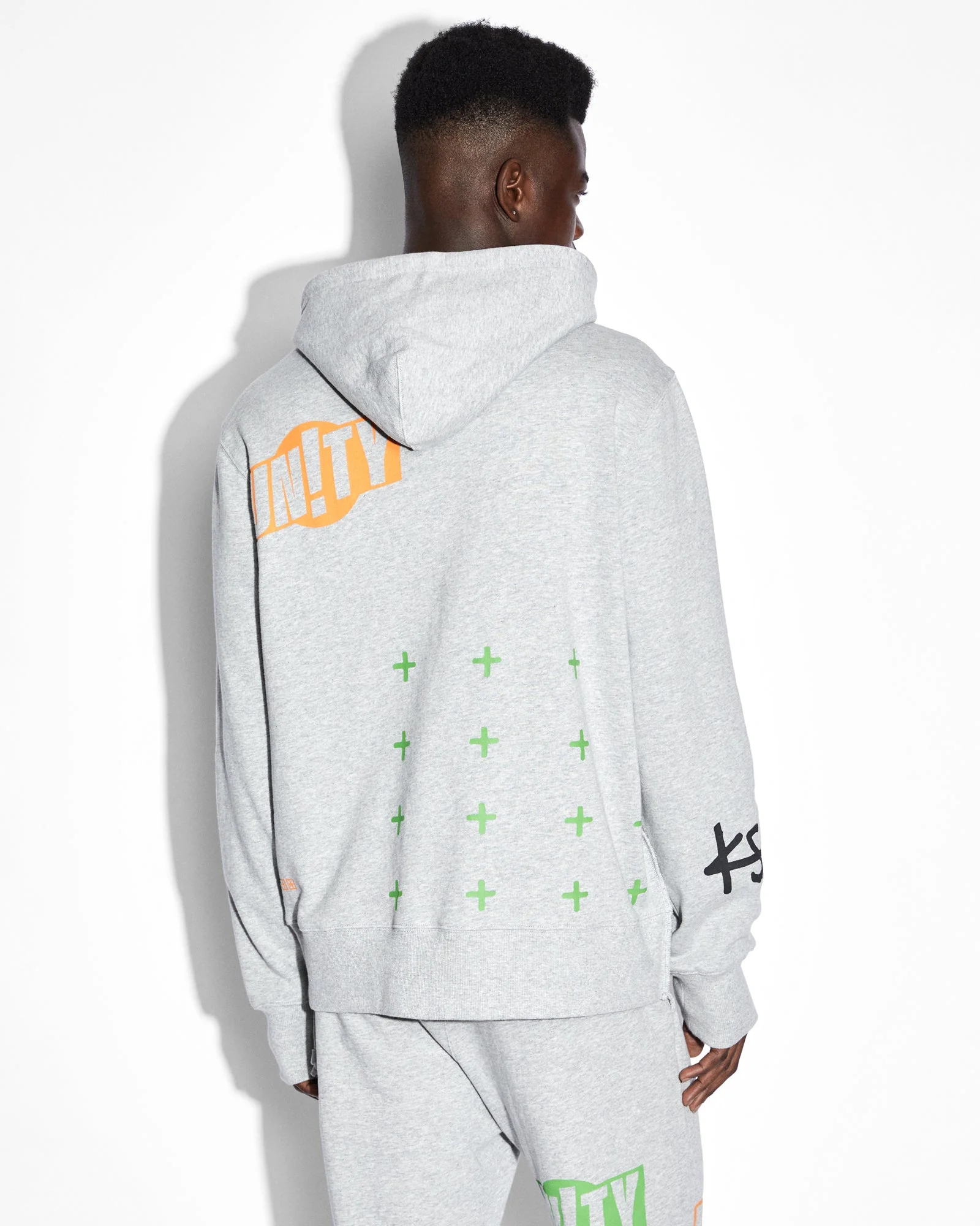 COLLECTIVE KASH HOODIE GREY MARLE - Image 3