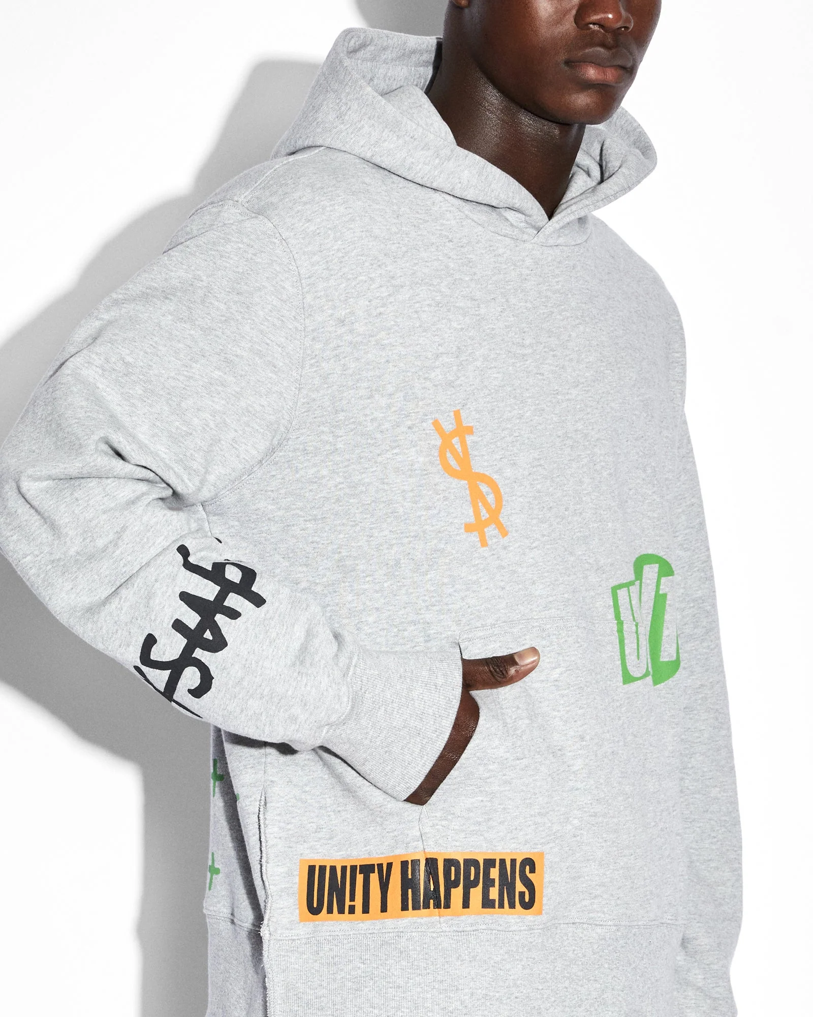 COLLECTIVE KASH HOODIE GREY MARLE - Image 6