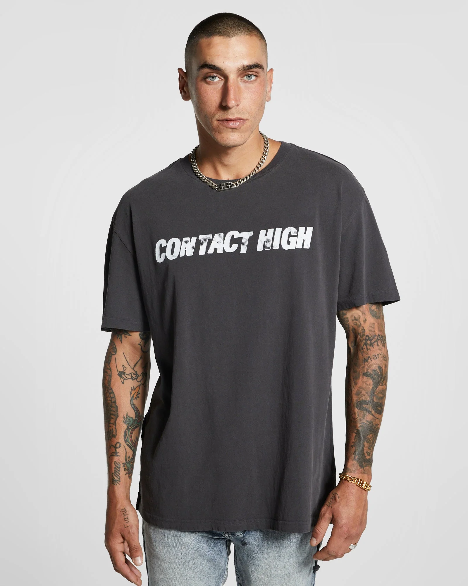 CONTACT BIGGIE SS TEE FADED BLACK