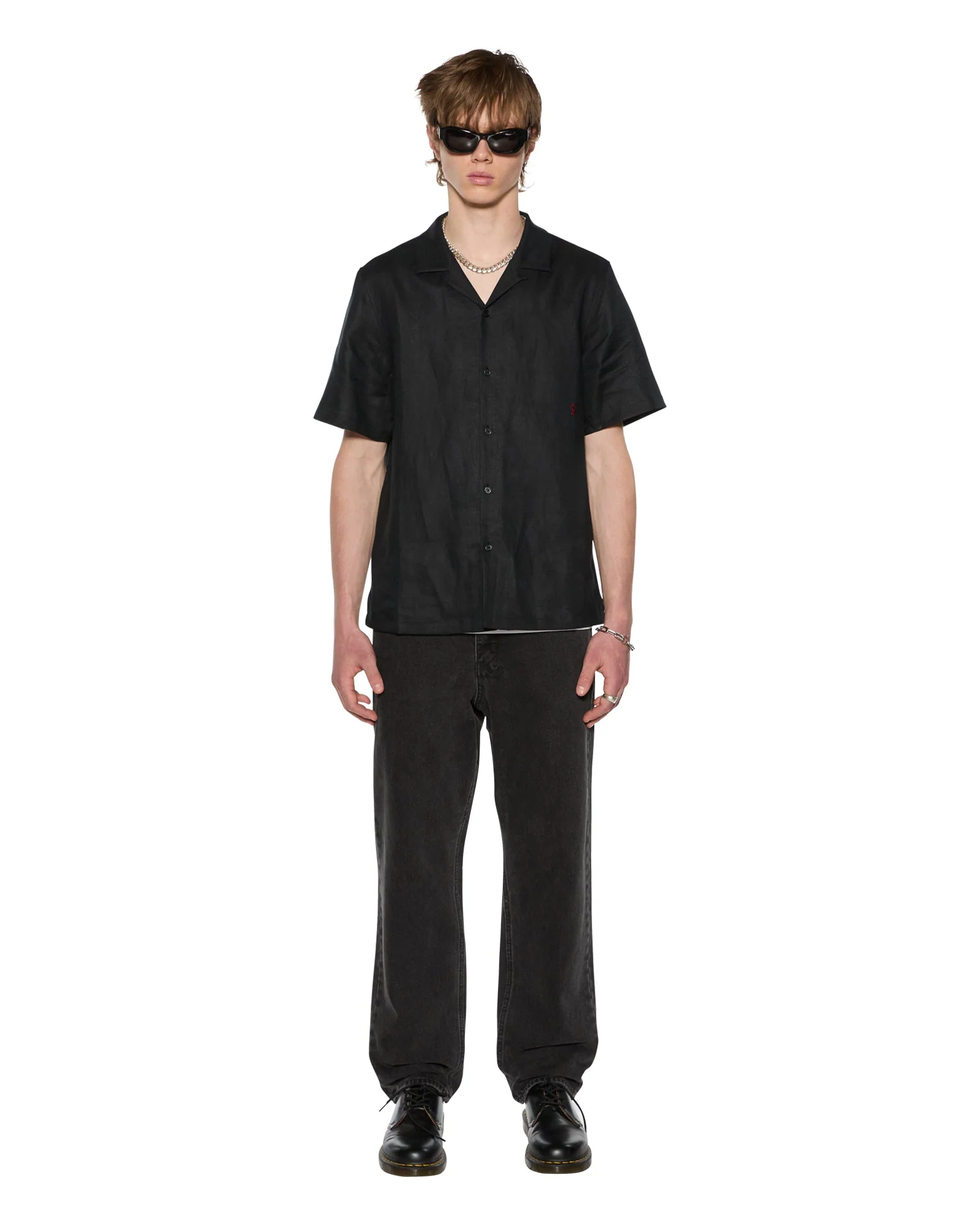 COSTA RESORT SS SHIRT BLACK - Image 3