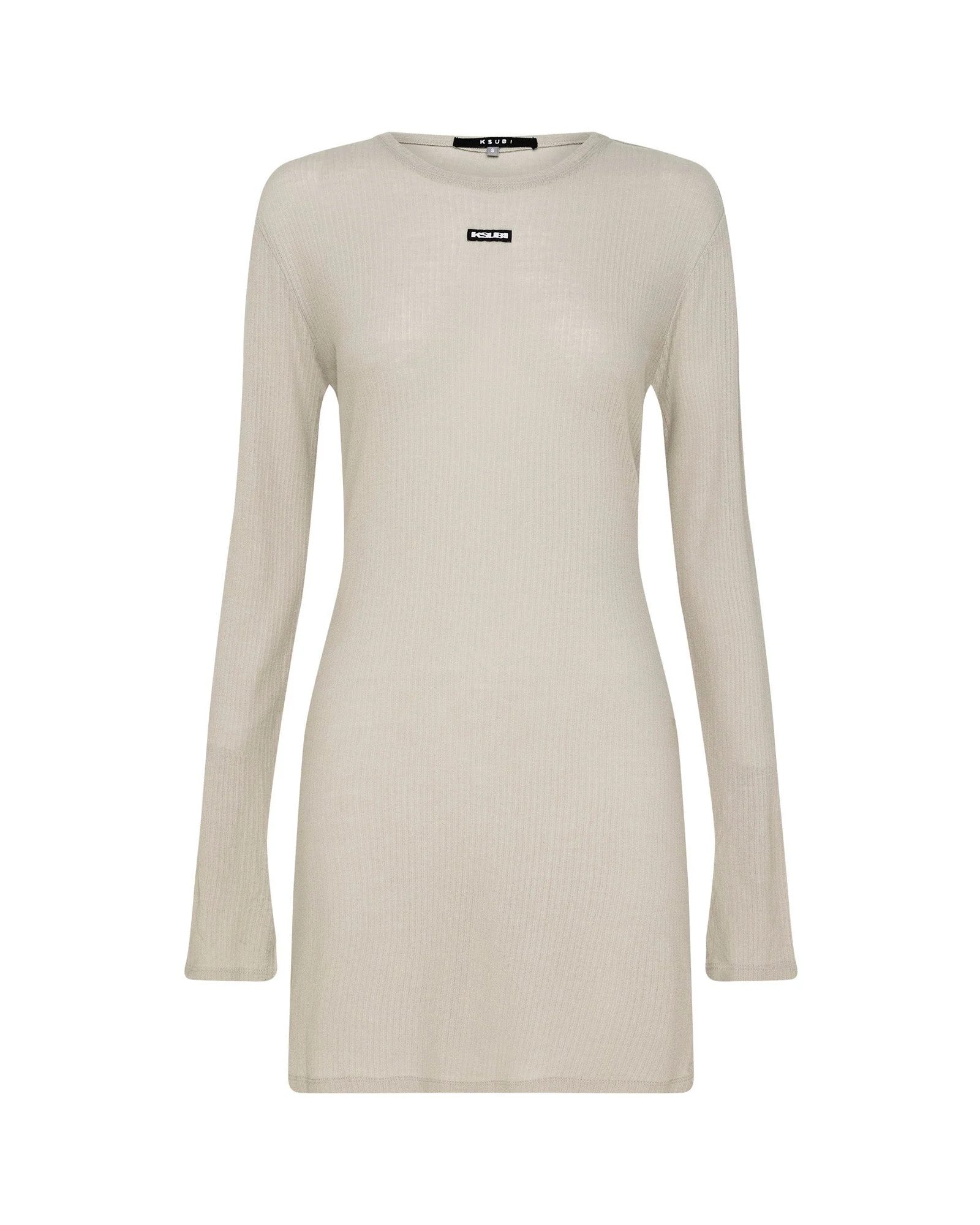CRAWFORD LS MINI DRESS TAUPE - Image 6