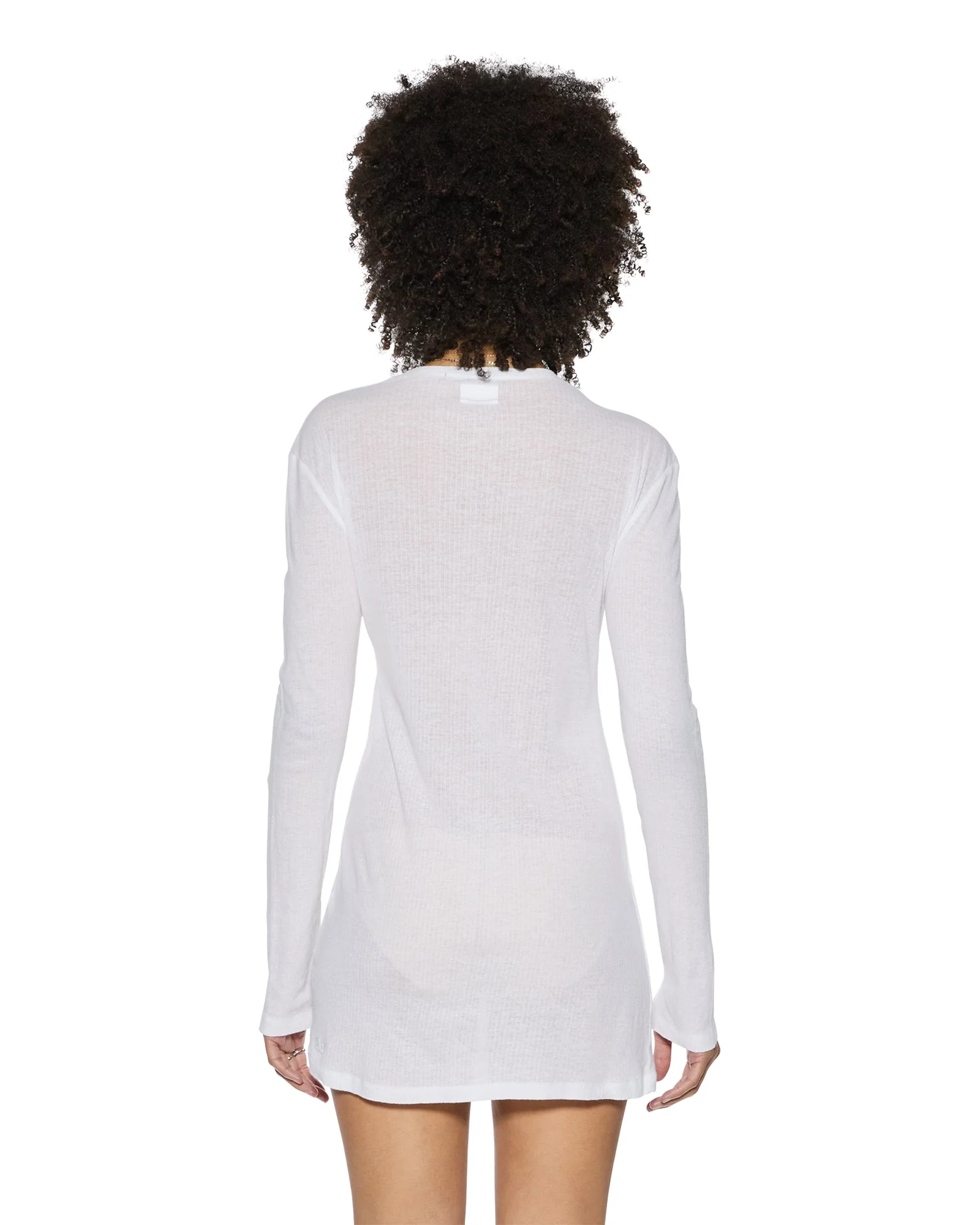 CRAWFORD LS MINI DRESS WHITE - Image 4