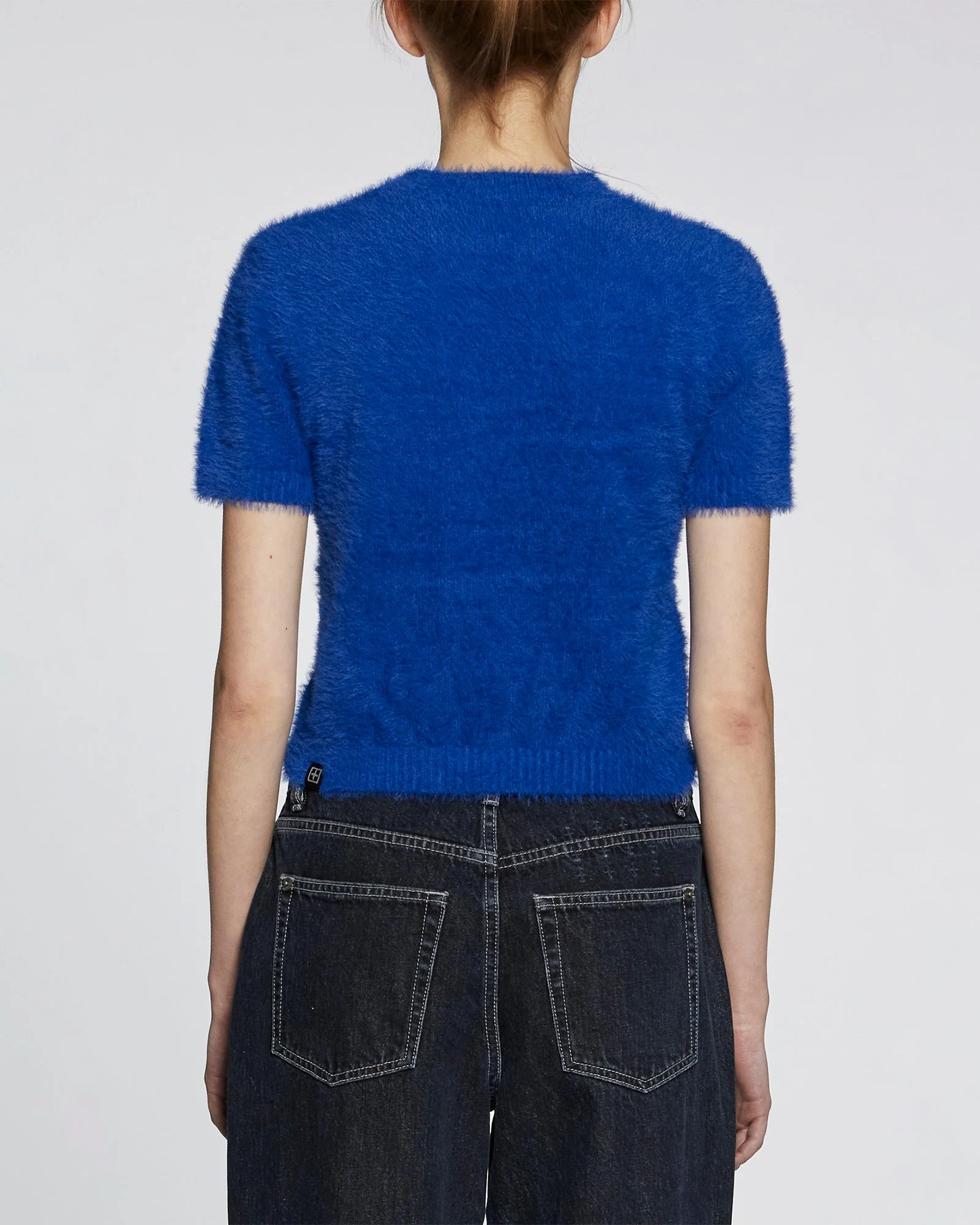 CYBER SS KNIT TOP COBALT - Image 3
