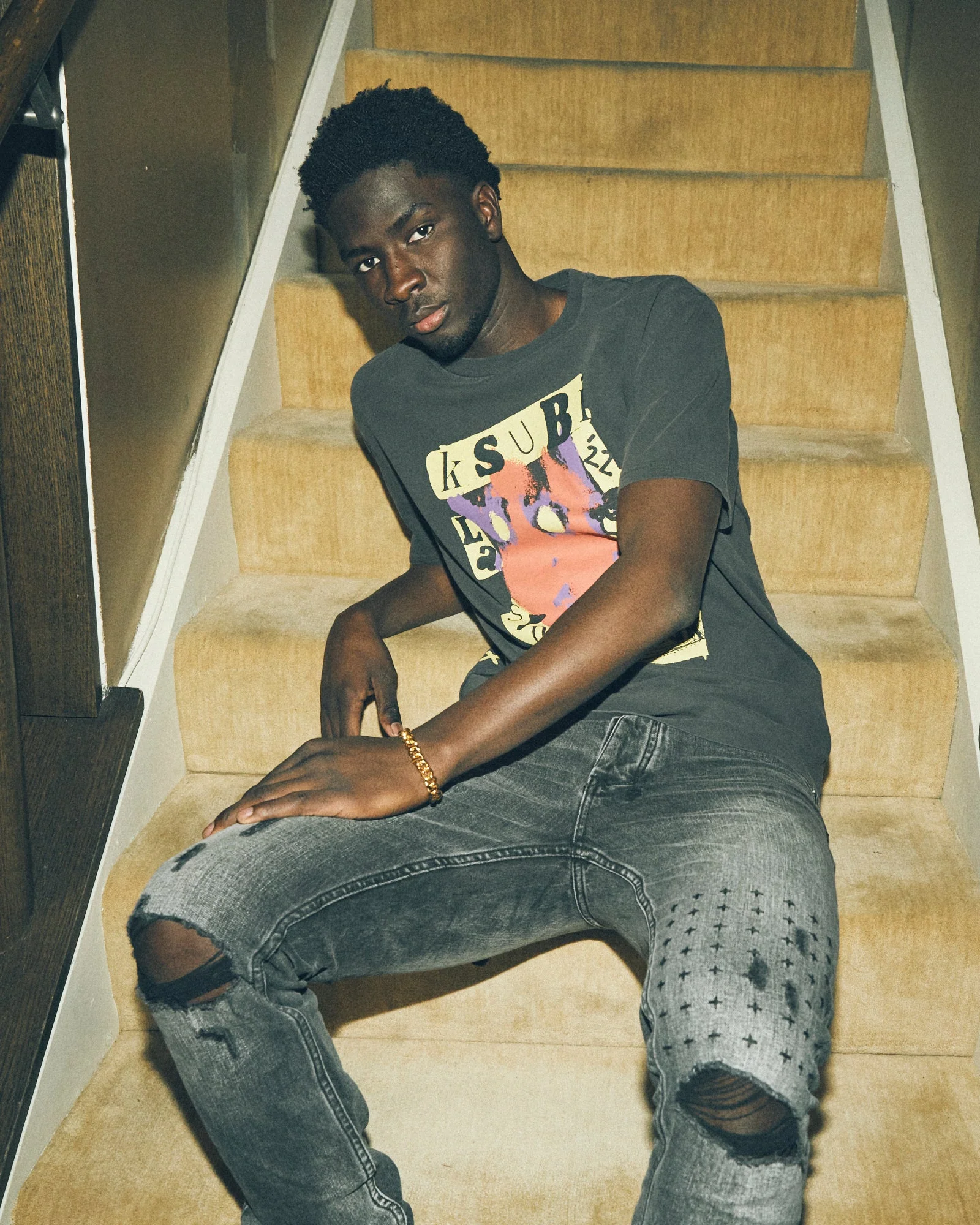 DEVIL KASH SS TEE FADED BLACK - Image 5
