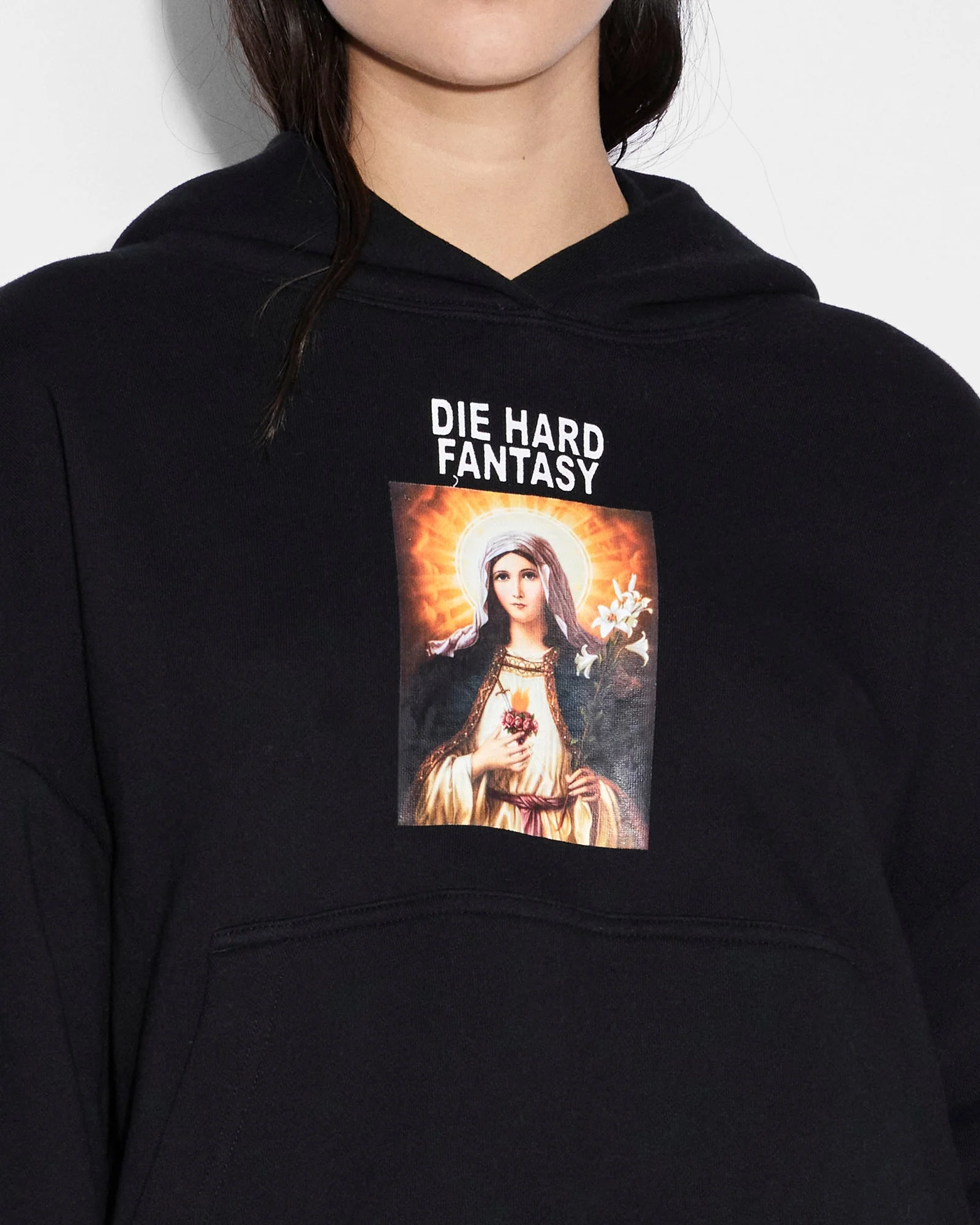 DIE HARD SLOUCH HOODIE BLACK - Image 4