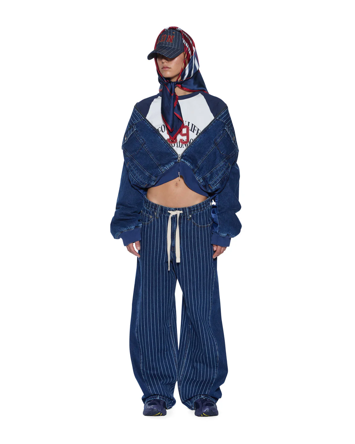 DISTRICT BOMBER MAYFAIR BLUE SPLICED - Image 2