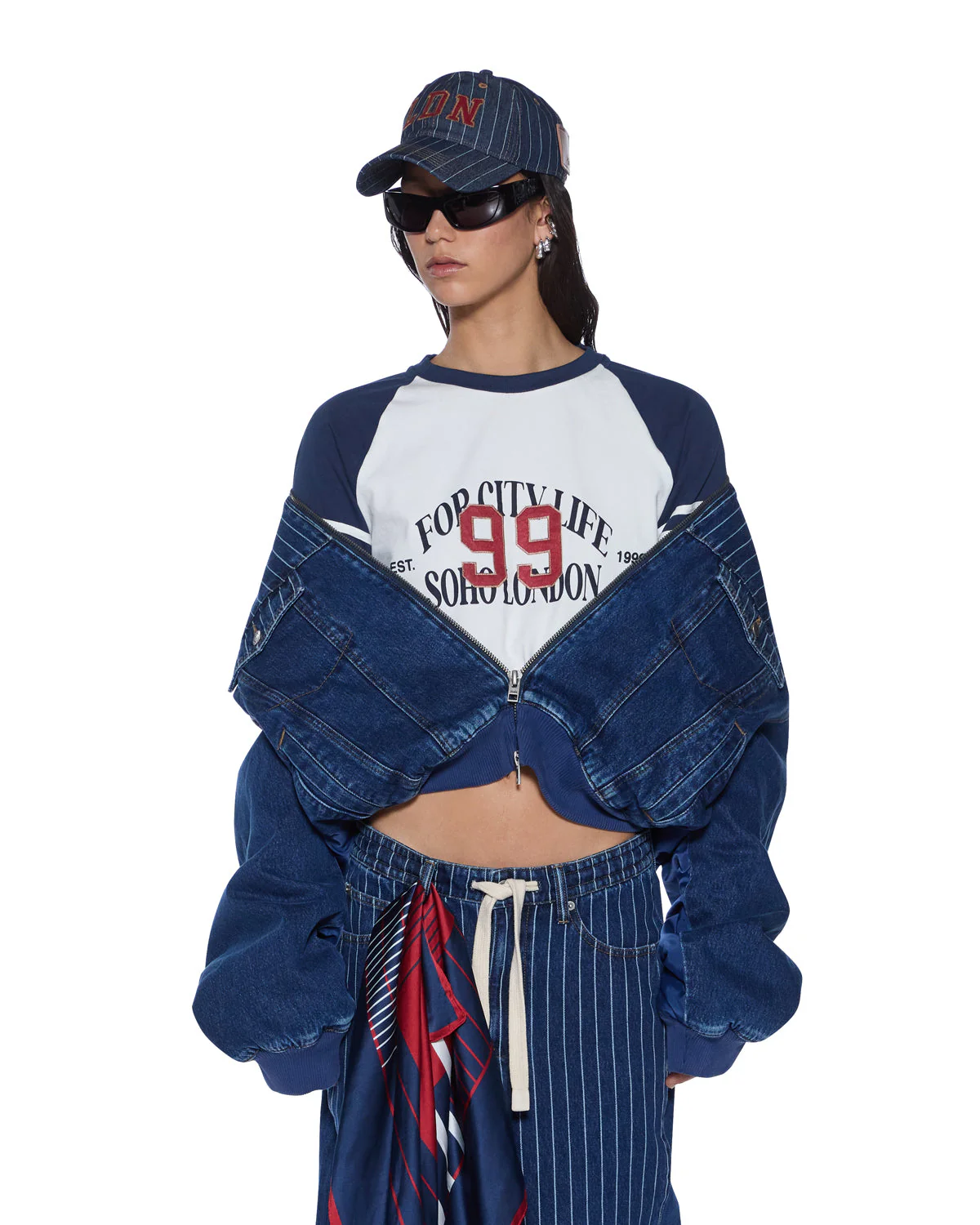 DISTRICT BOMBER MAYFAIR BLUE SPLICED - Image 5