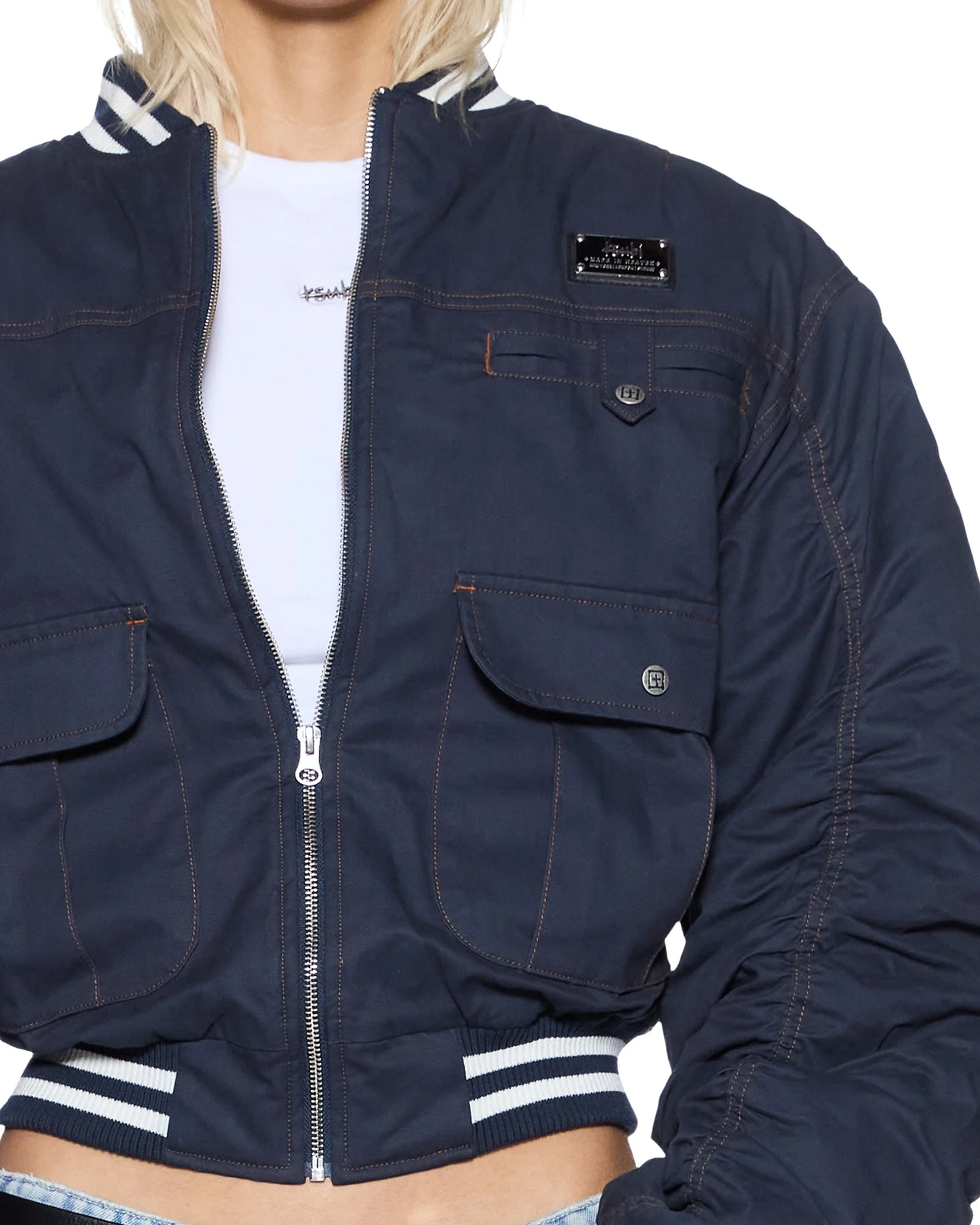 DYNASTY BOMBER JACKET NAVY - Image 3