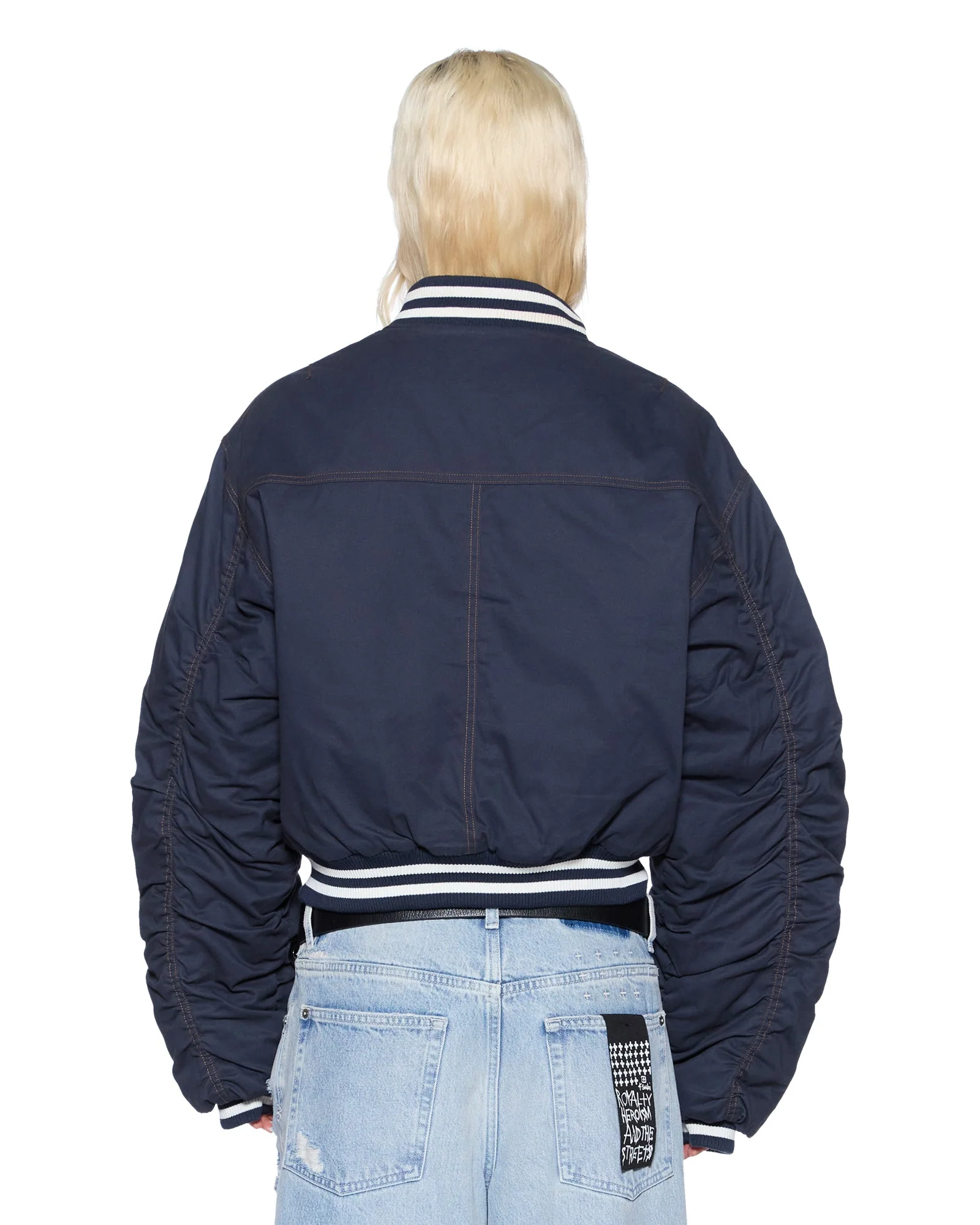 DYNASTY BOMBER JACKET NAVY - Image 4