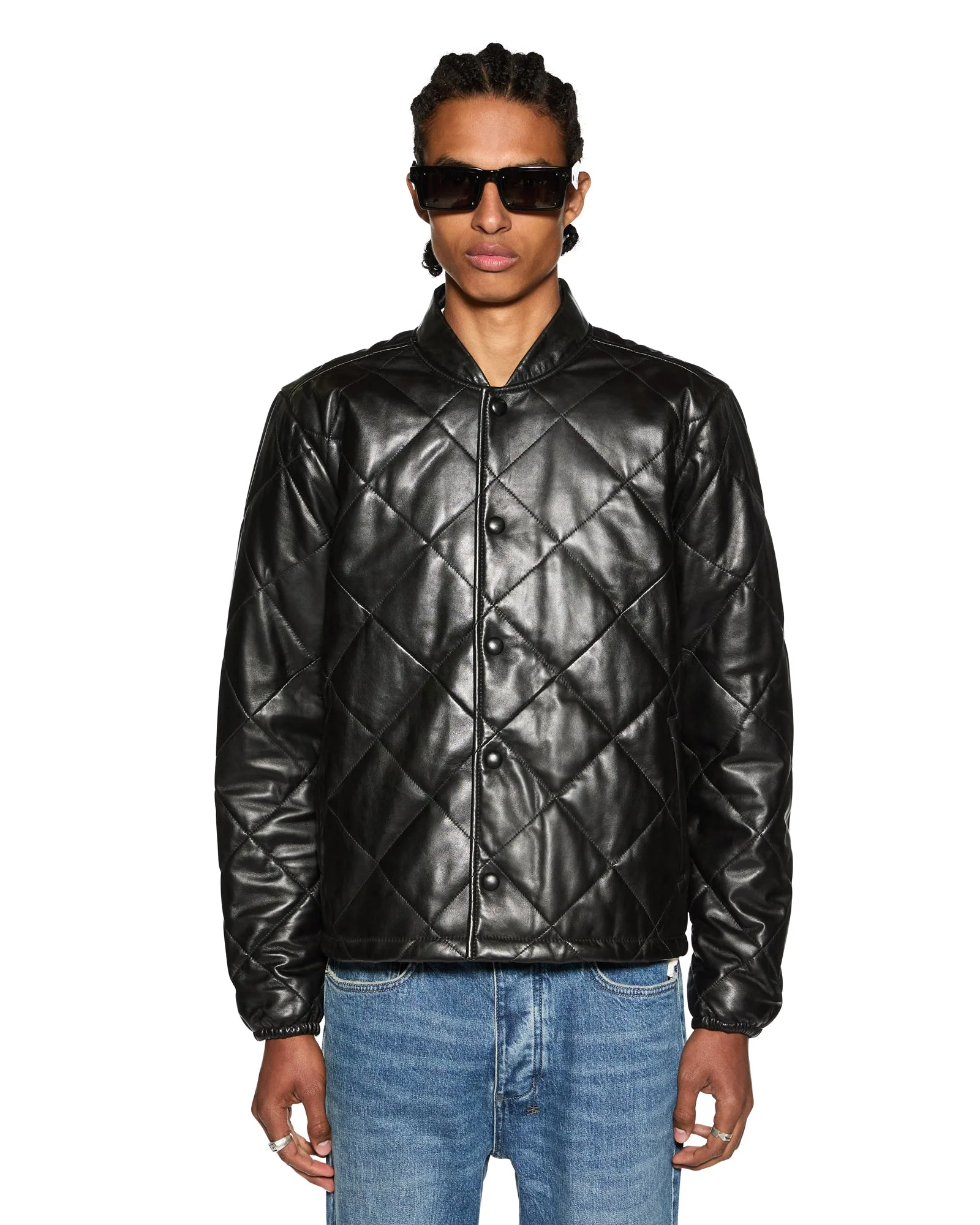ECLIPSE QUILTED BOMBER BLACK - Image 2