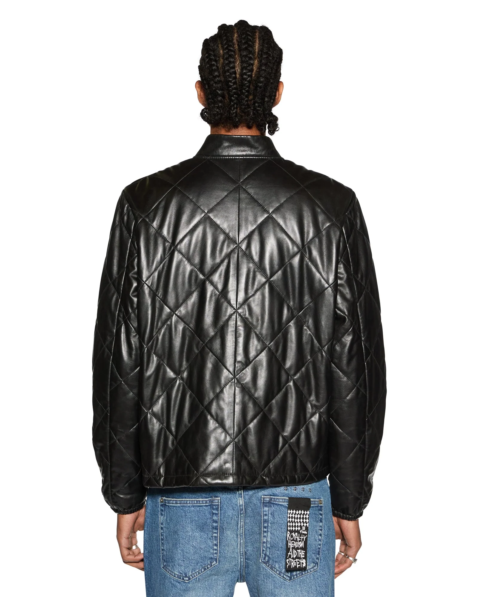 ECLIPSE QUILTED BOMBER BLACK - Image 4