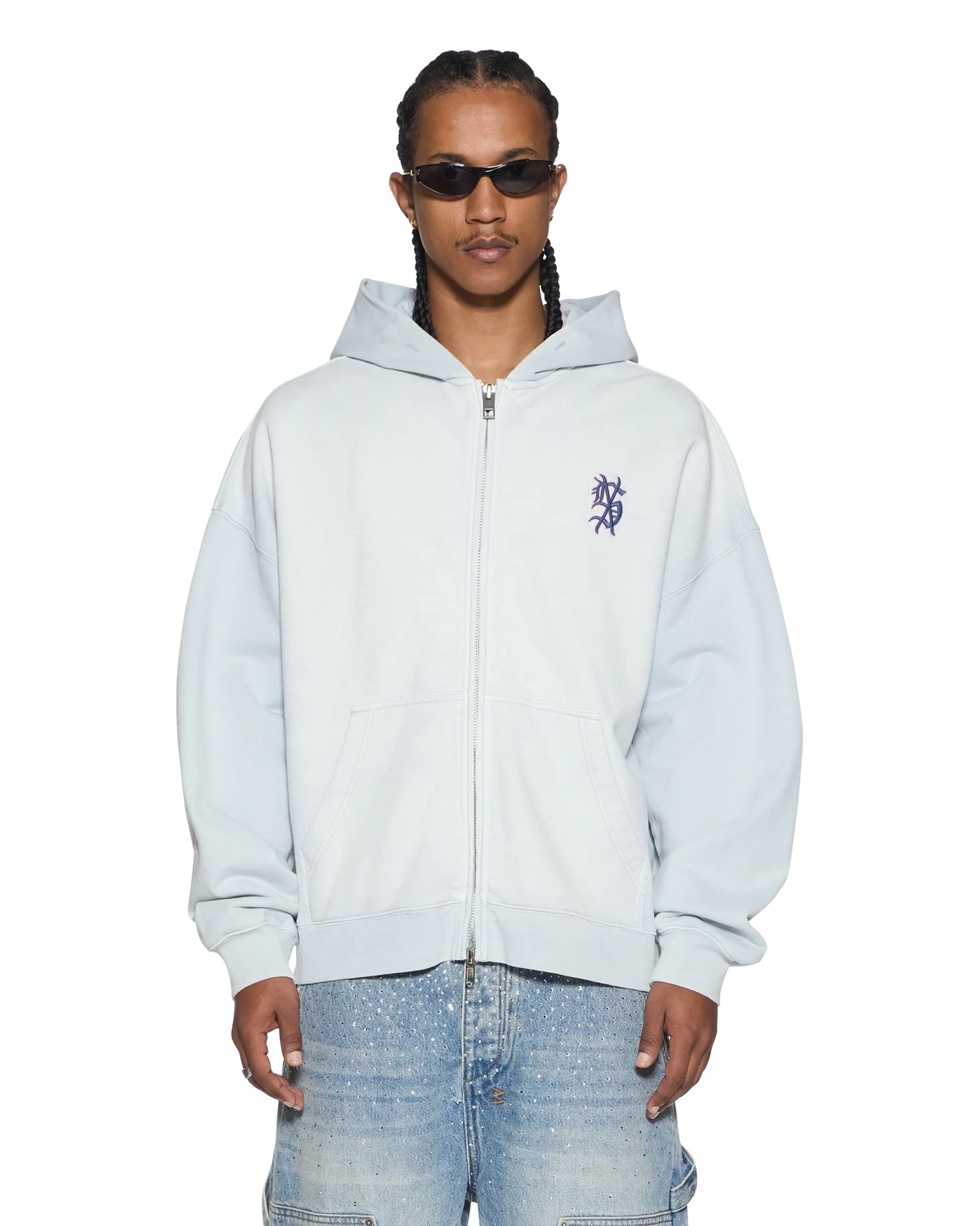 EFFECT EKCESS ZIP HOODIE ICE MIST - Image 3
