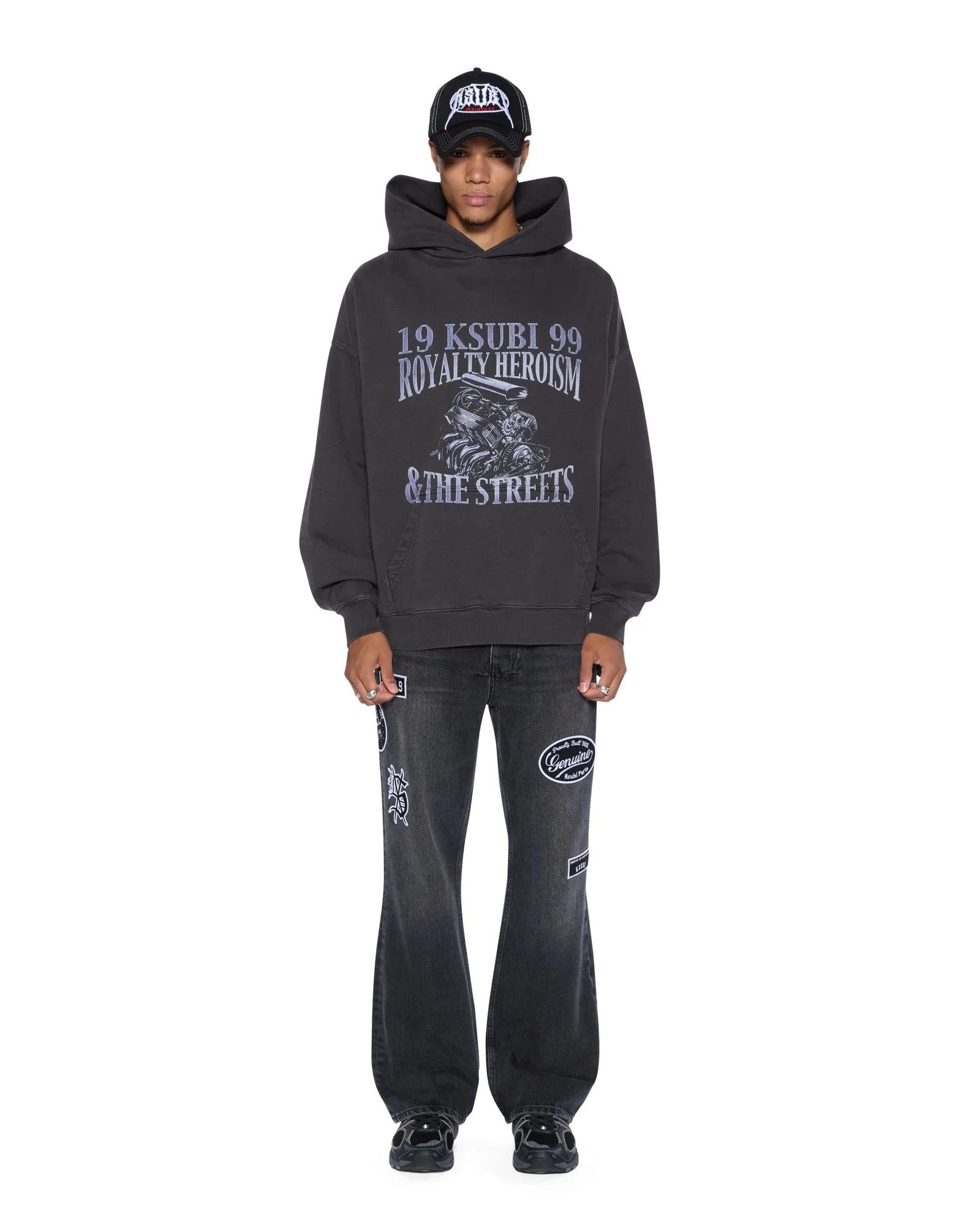 ENGINE EKCESS HOODIE FADED BLACK - Image 2