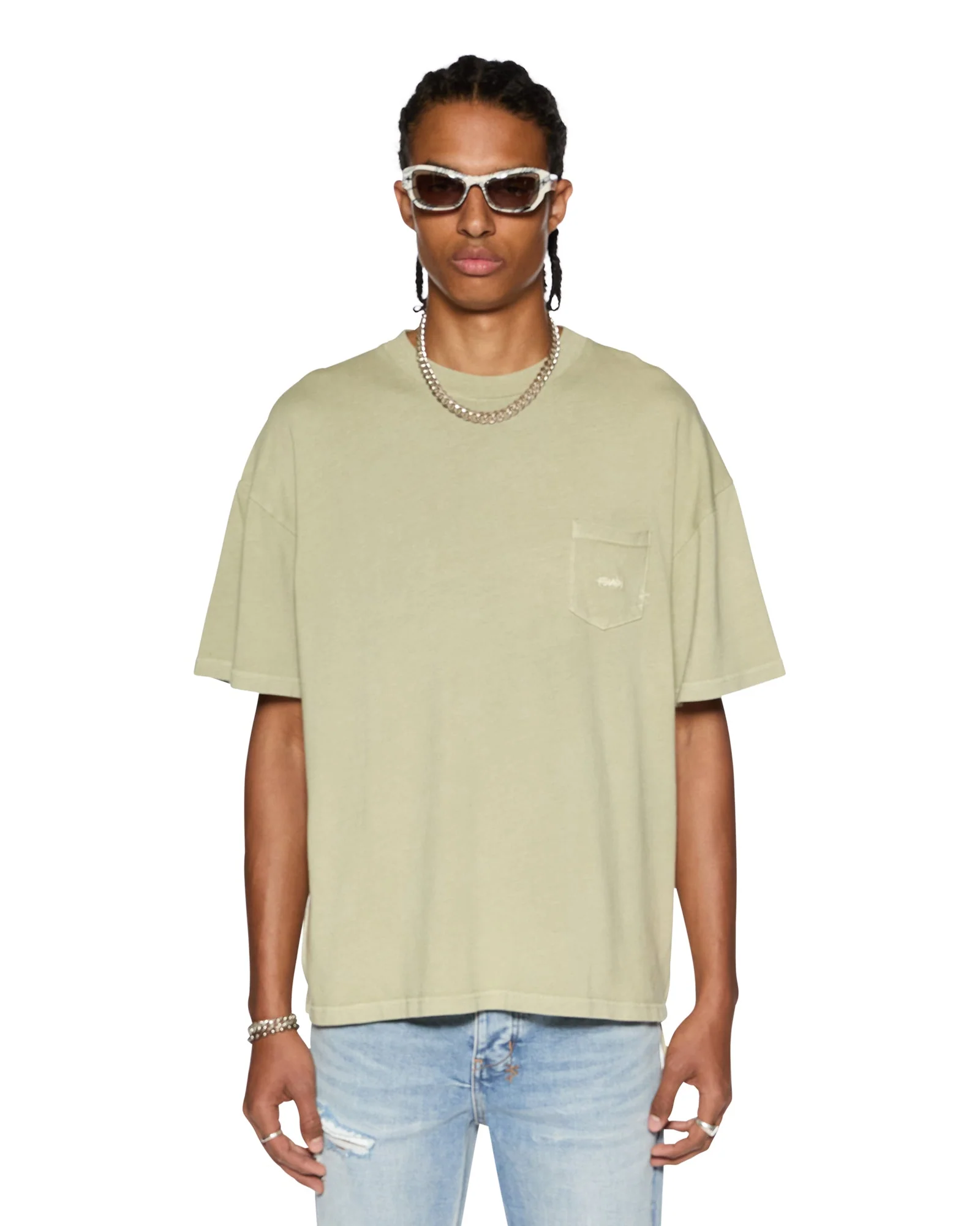EST POCKET SS TEE GRASS - Image 3