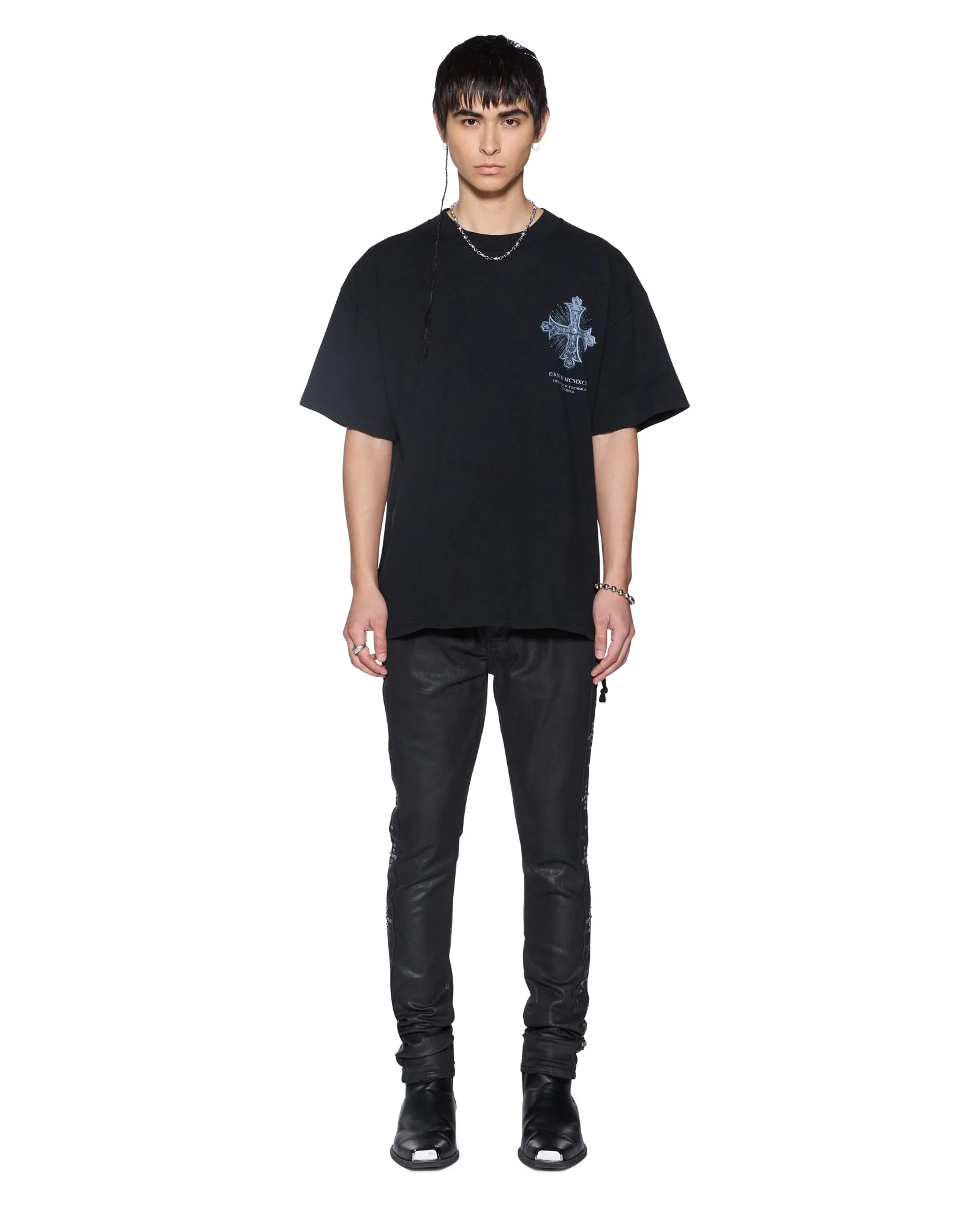 FALSE IDOLS EKCESS SS TEE JET BLACK - Image 3