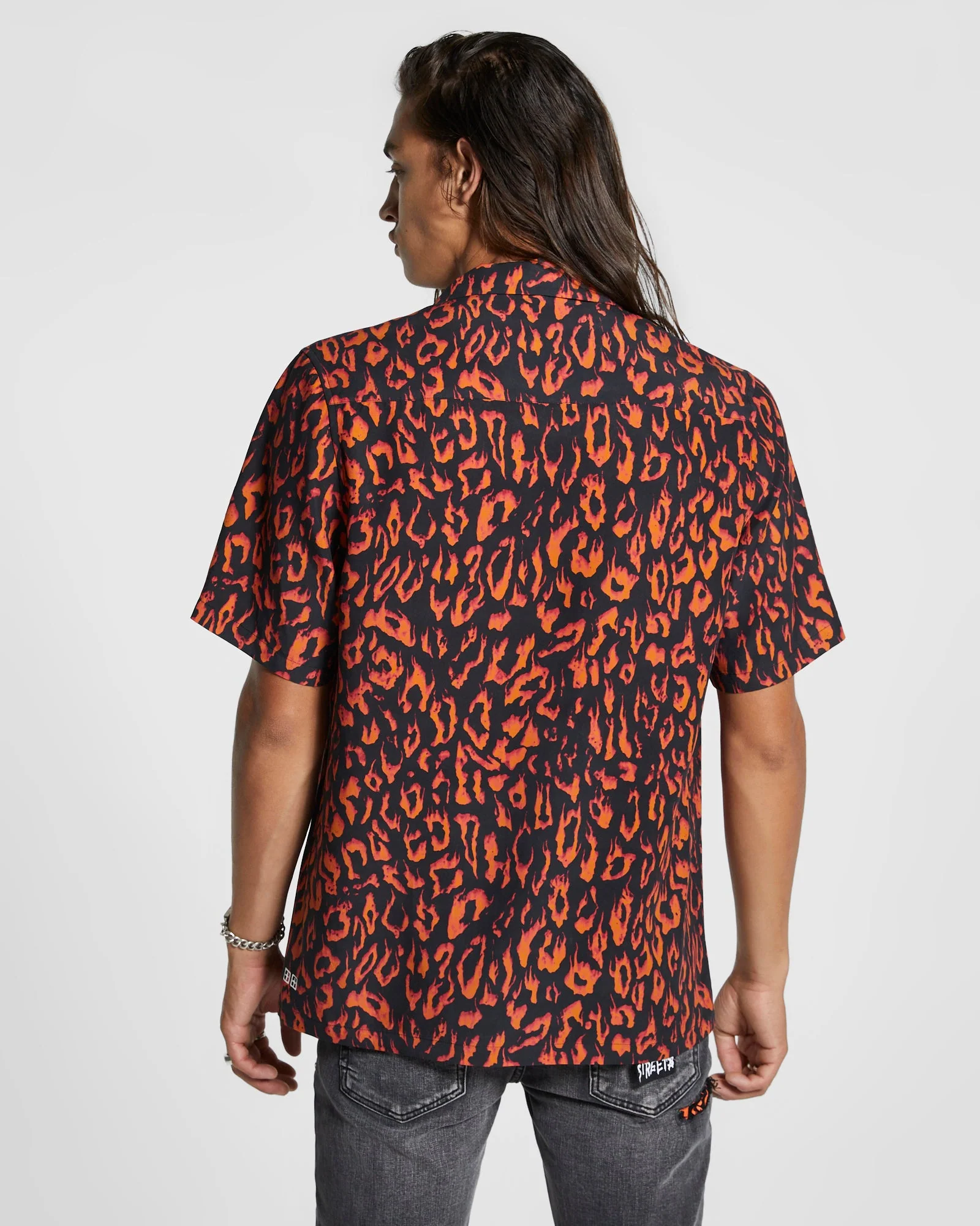 FIRE RESORT SS SHIRT ORANGE - Image 3