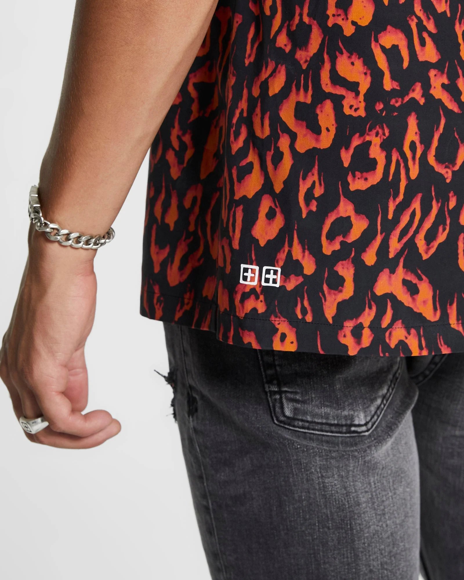 FIRE RESORT SS SHIRT ORANGE - Image 4