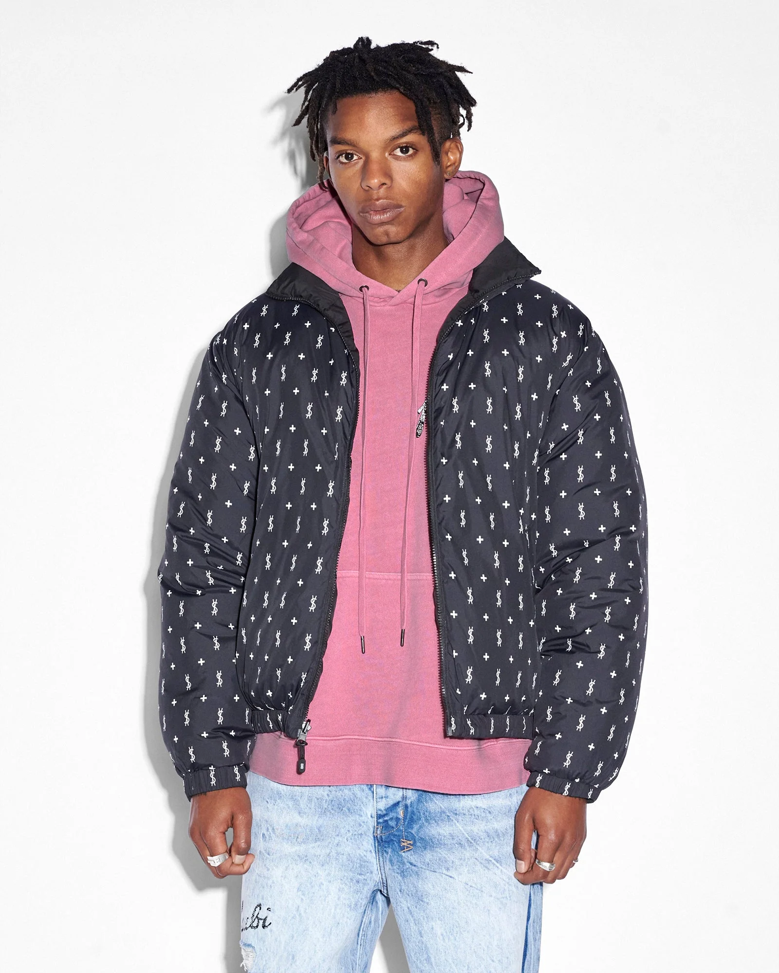 FLIGHT PUFFER JACKET BLACK - Image 2