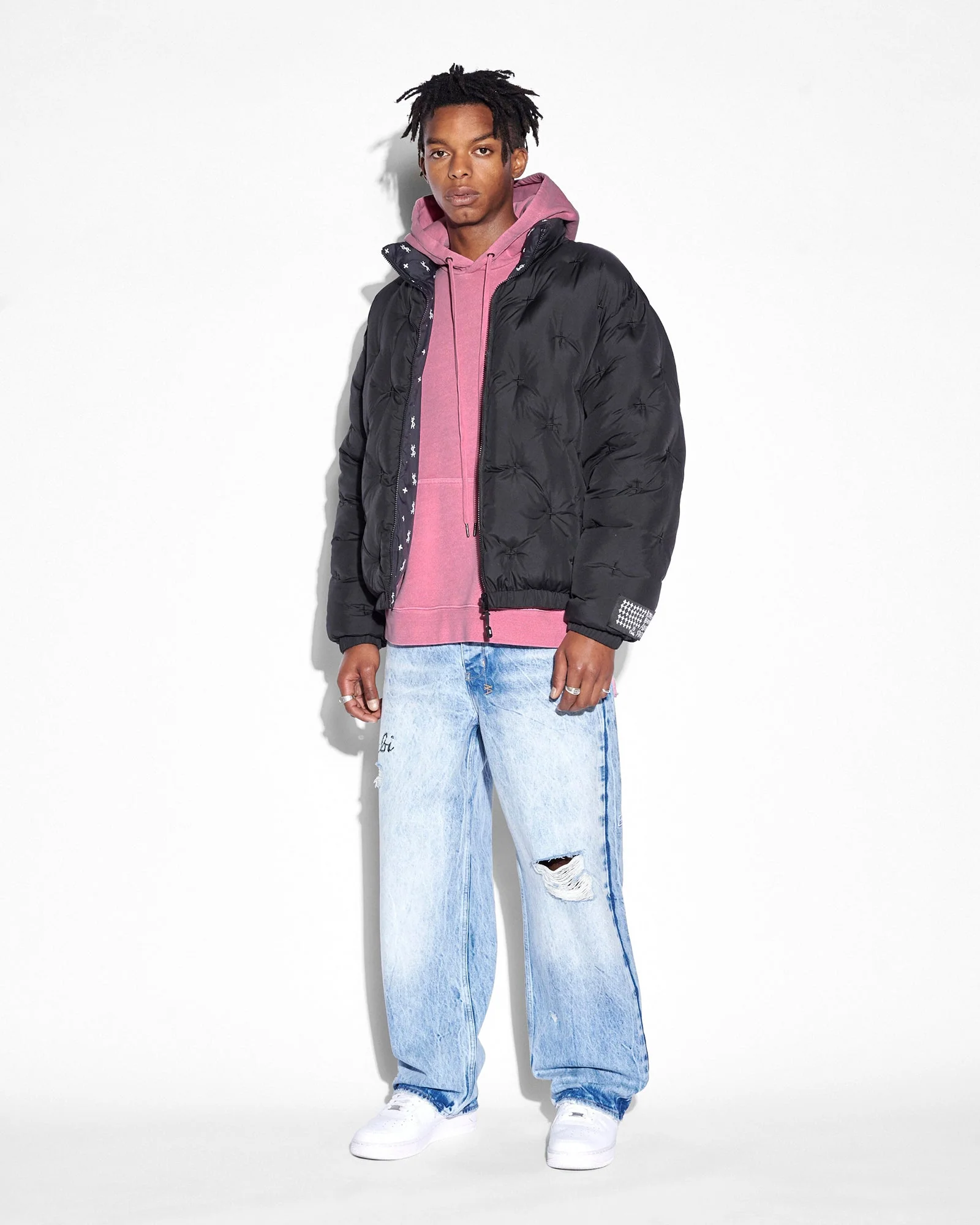 FLIGHT PUFFER JACKET BLACK - Image 3