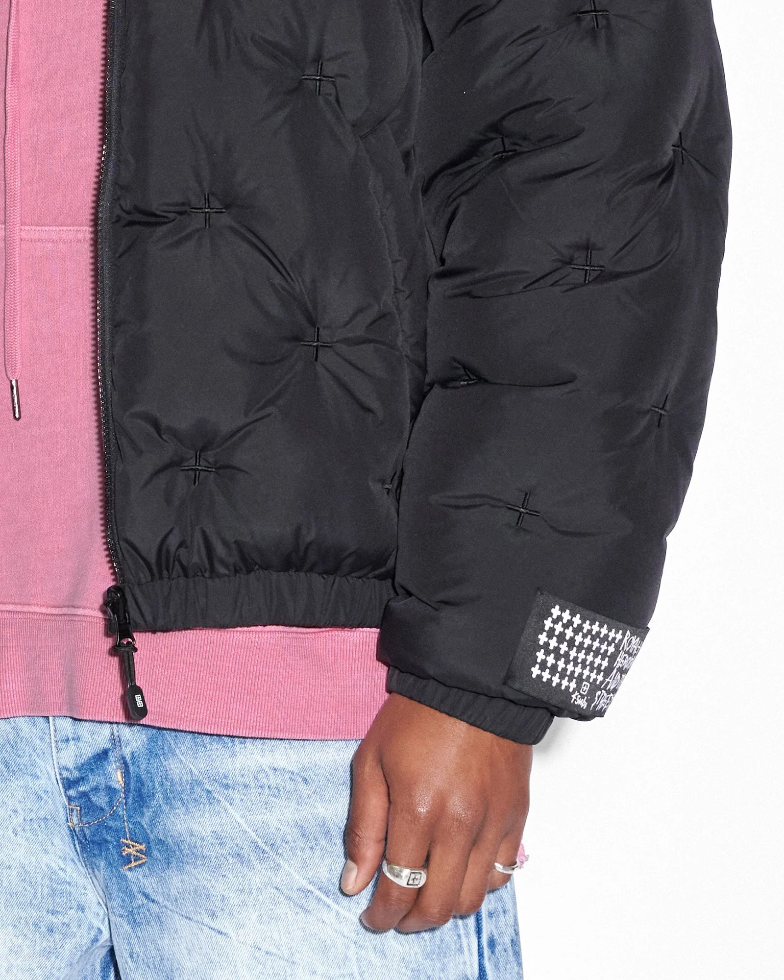 FLIGHT PUFFER JACKET BLACK - Image 6
