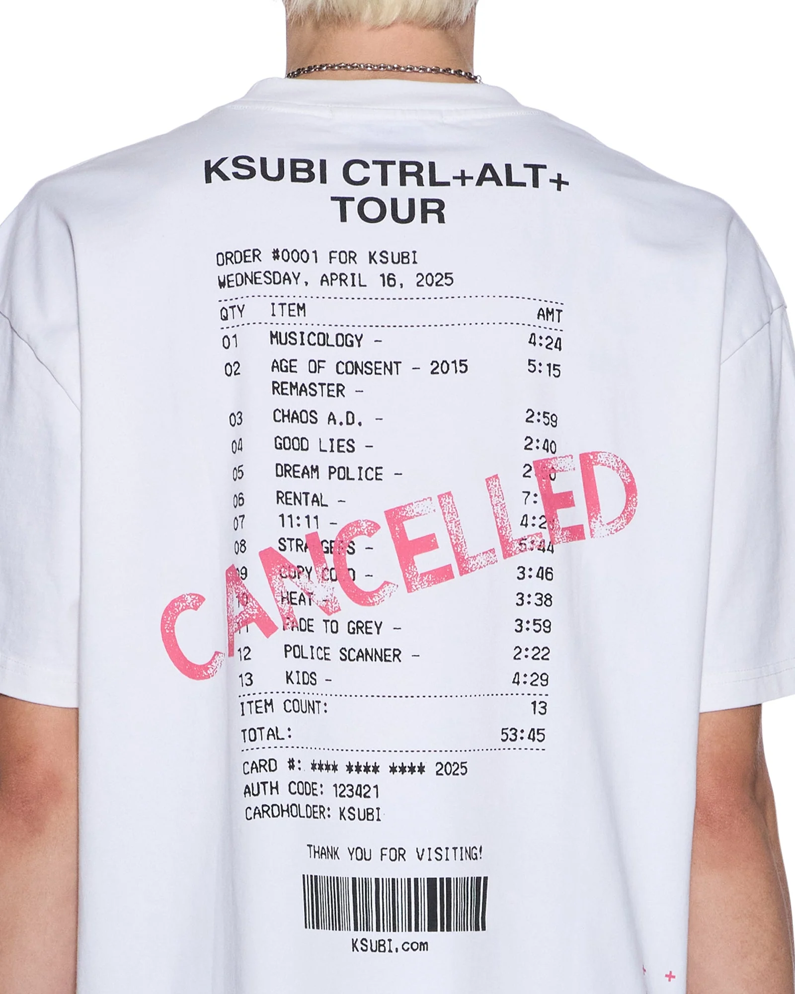 FORCE QUIT SS HALEN TEE OFF WHITE - Image 4