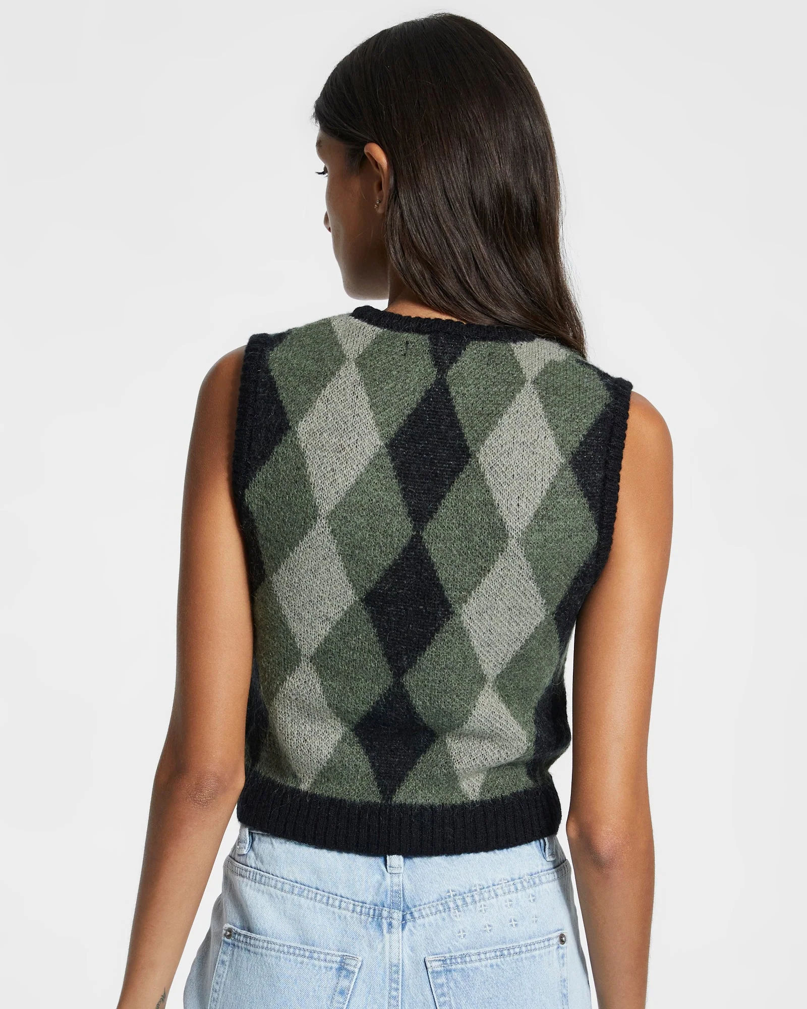 FRESHMAN SHRUNKEN VEST GREEN - Image 3