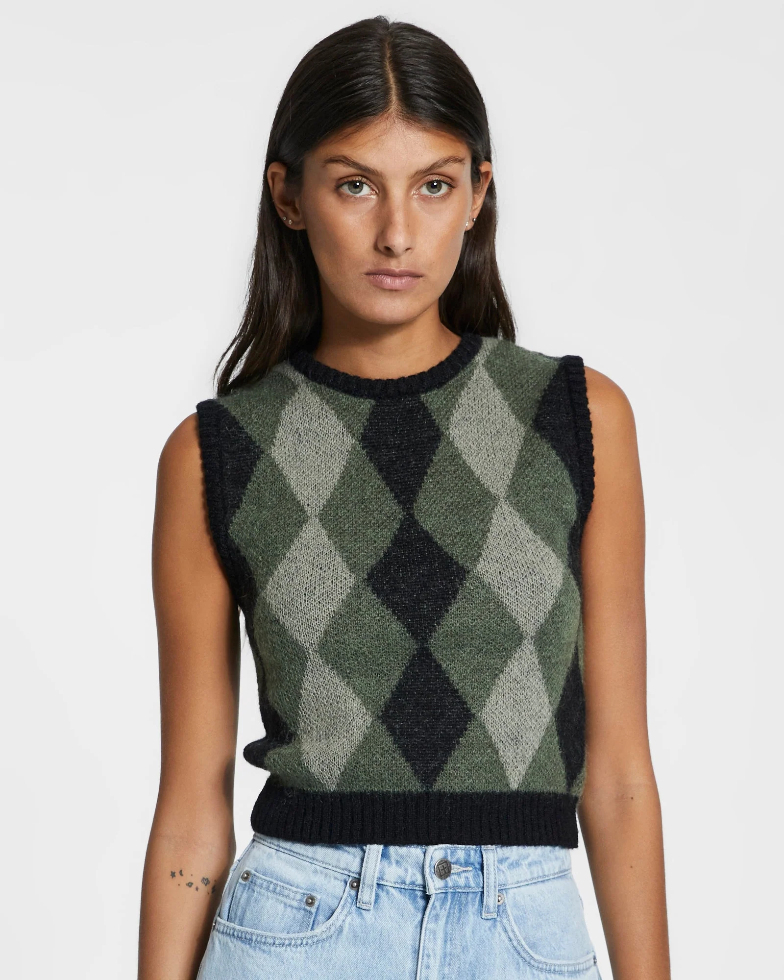 FRESHMAN SHRUNKEN VEST GREEN - Image 4